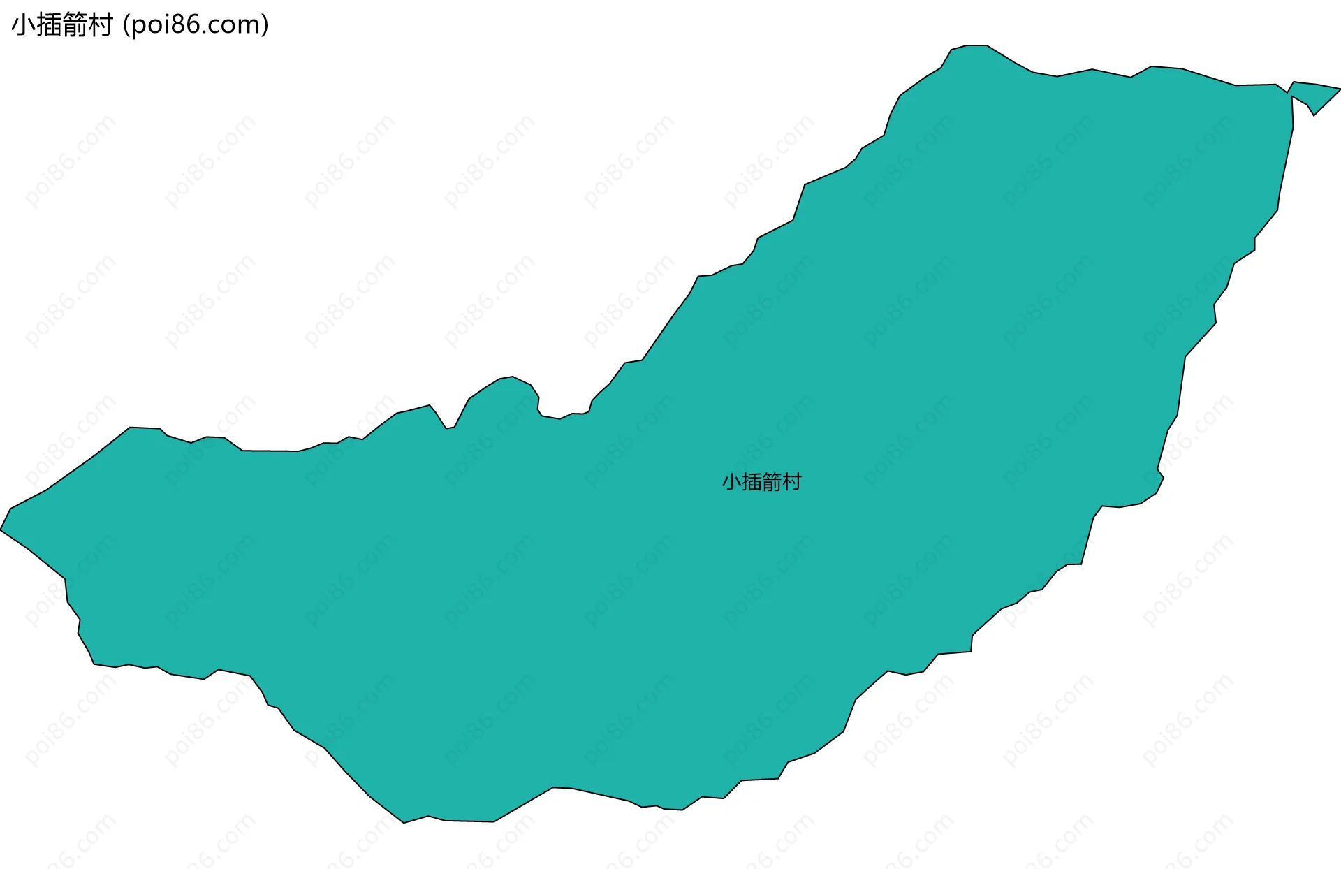 小插箭村边界地图