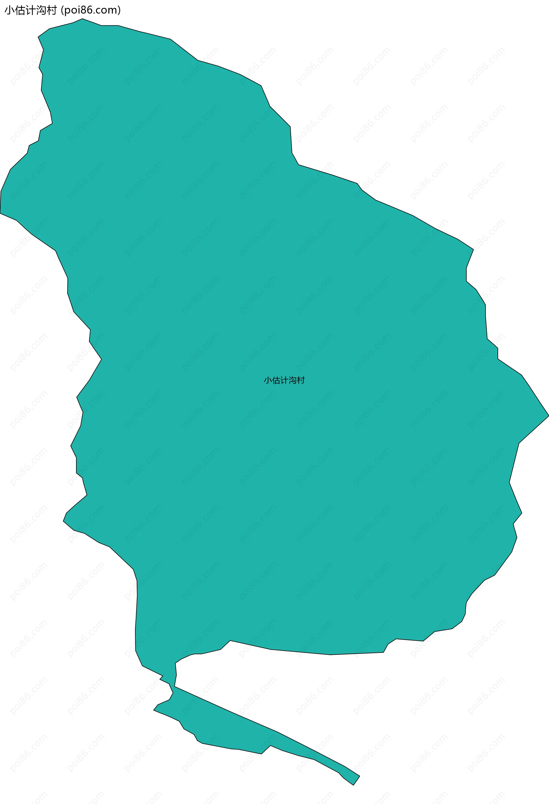 小估计沟村边界地图