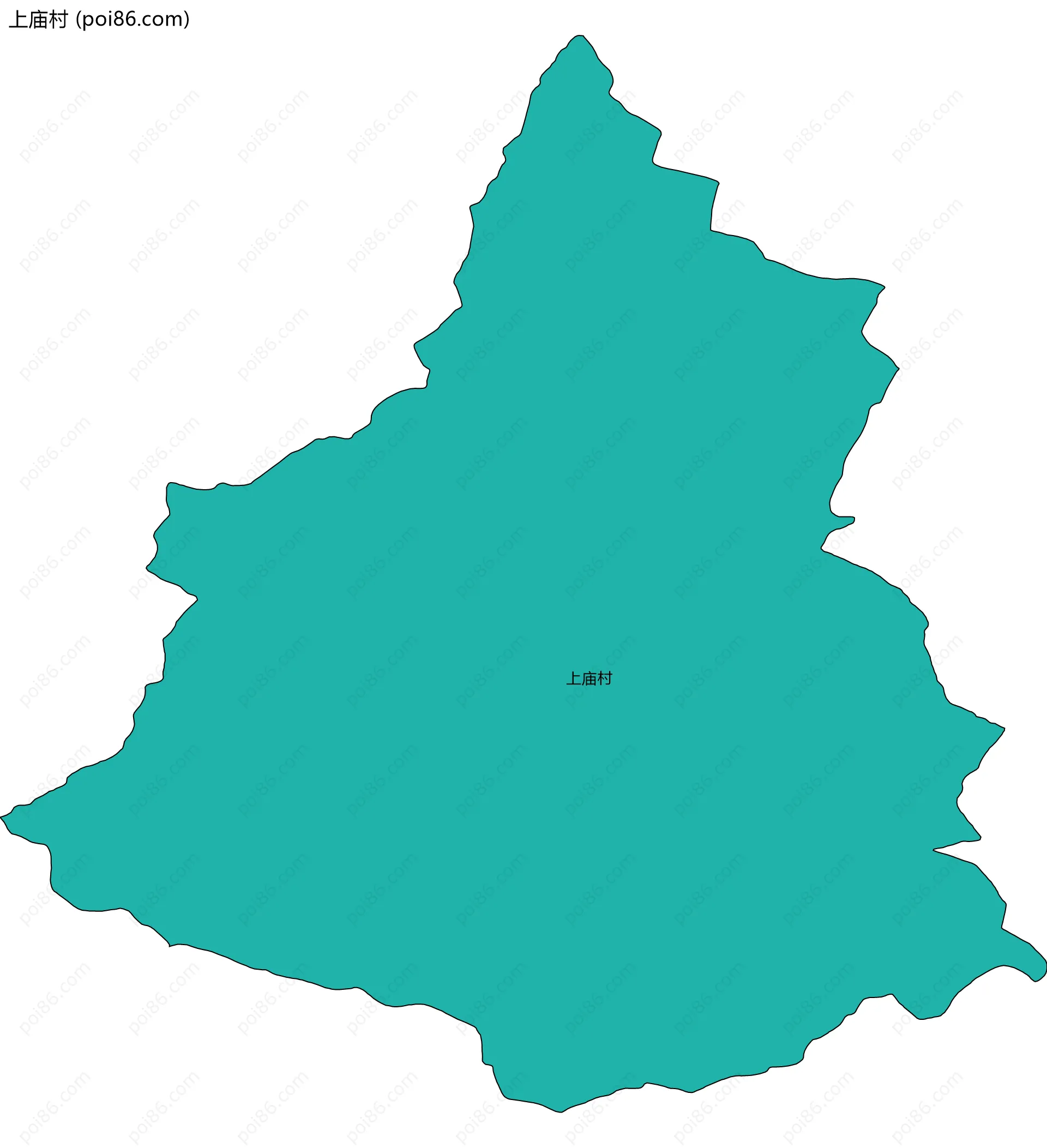 上庙村边界地图