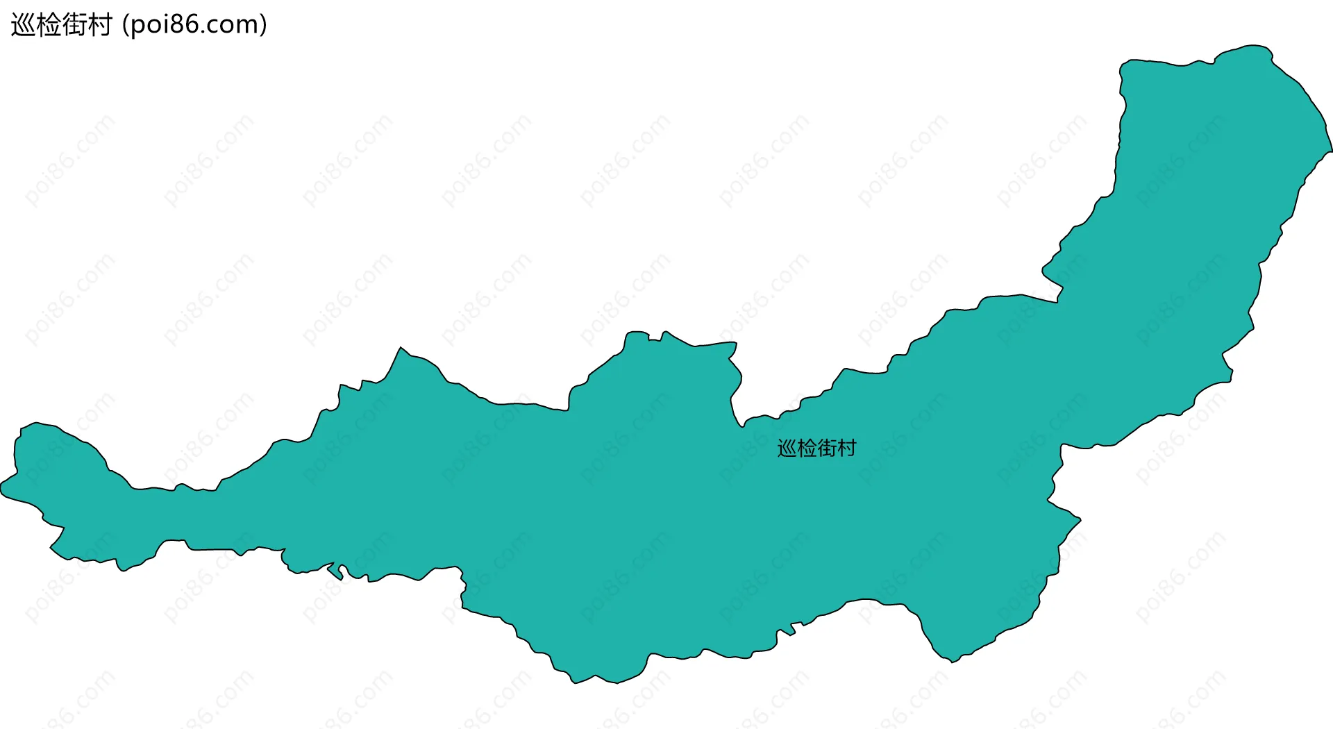 巡检街村边界地图
