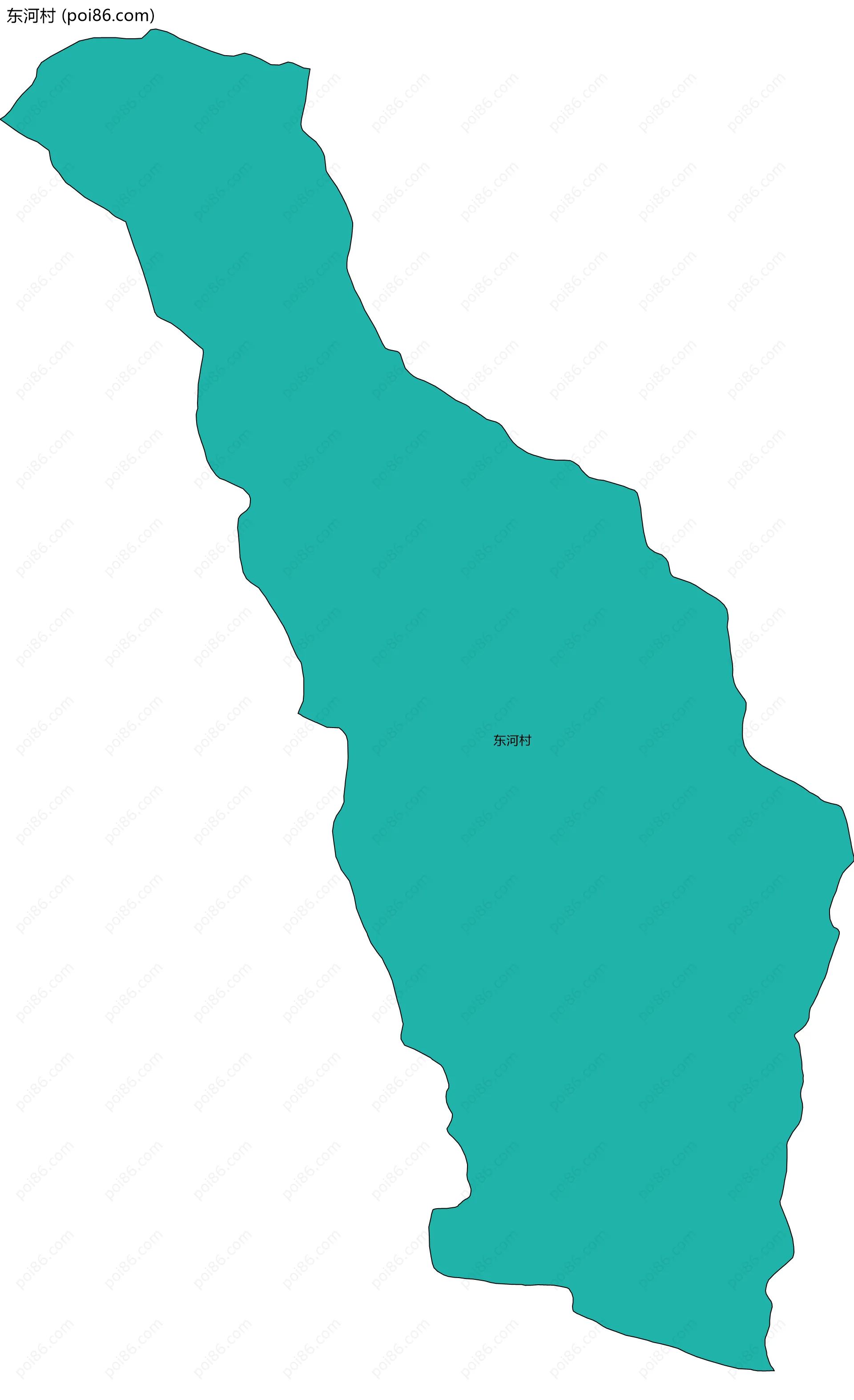 东河村边界地图