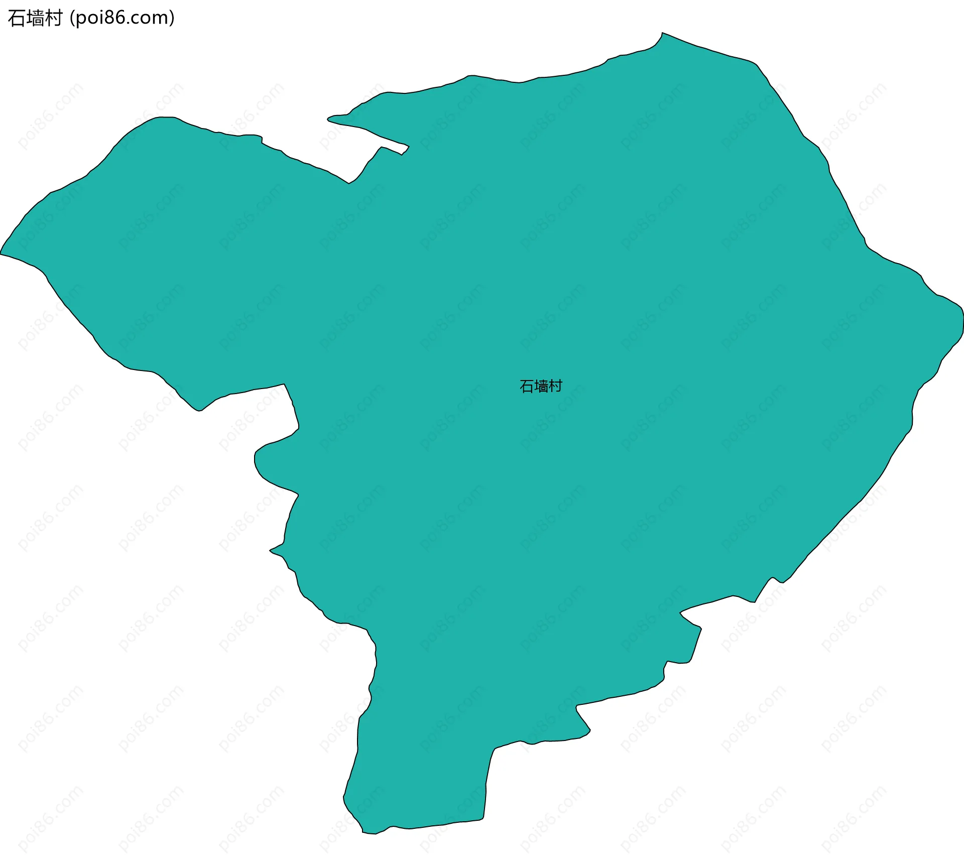 石墙村边界地图