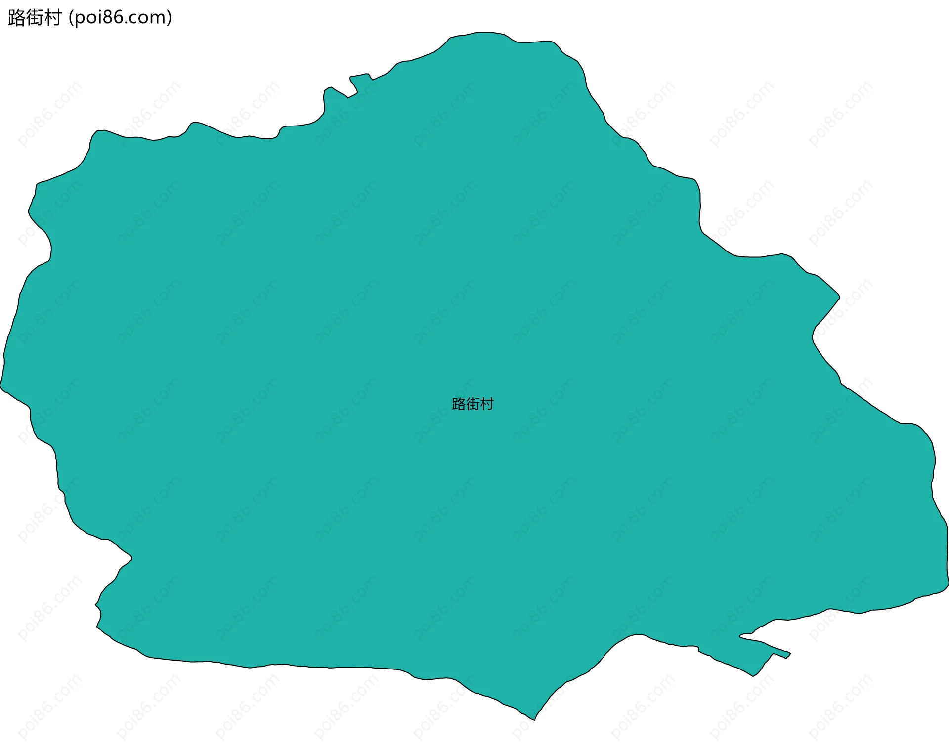 路街村边界地图