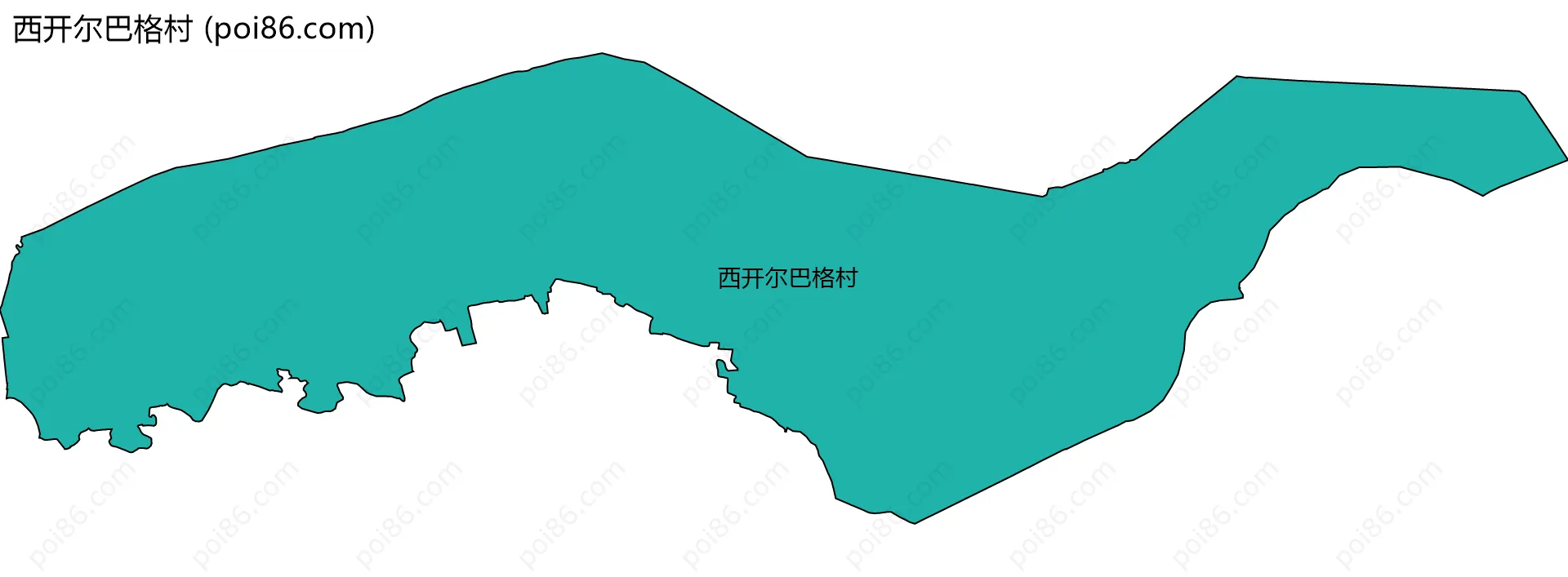 西开尔巴格村边界地图
