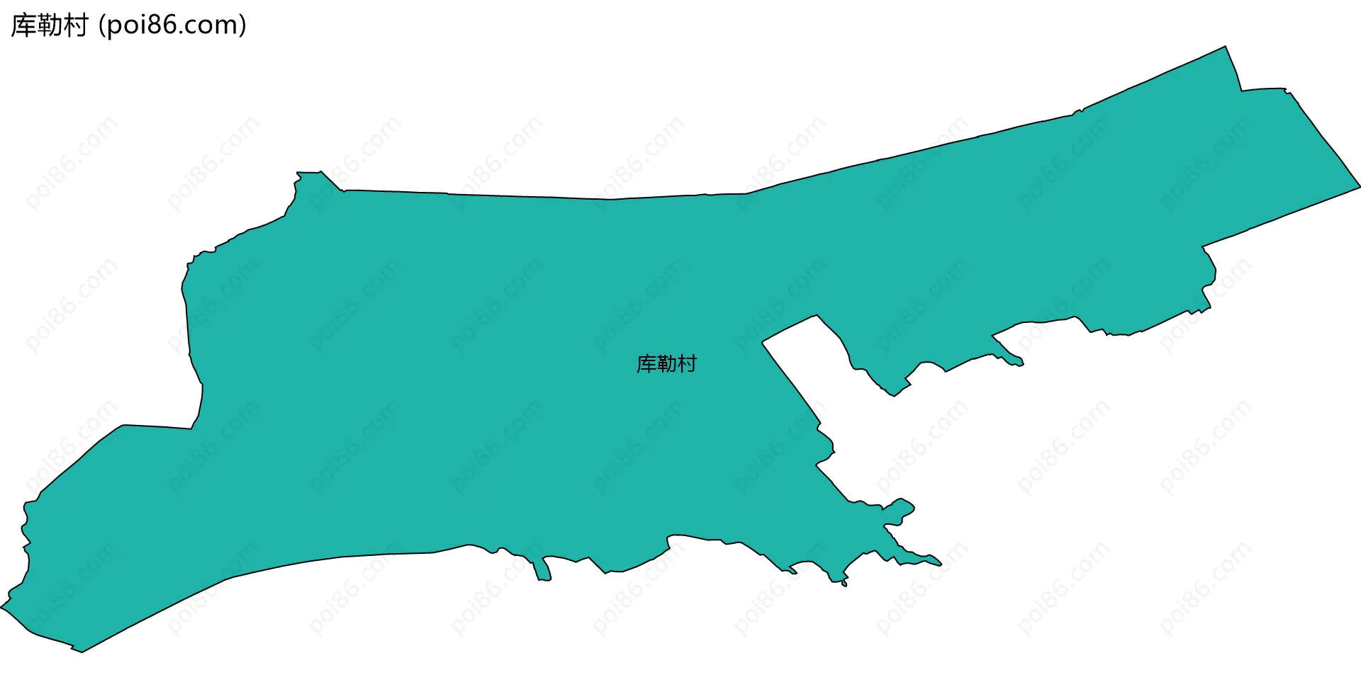 库勒村边界地图