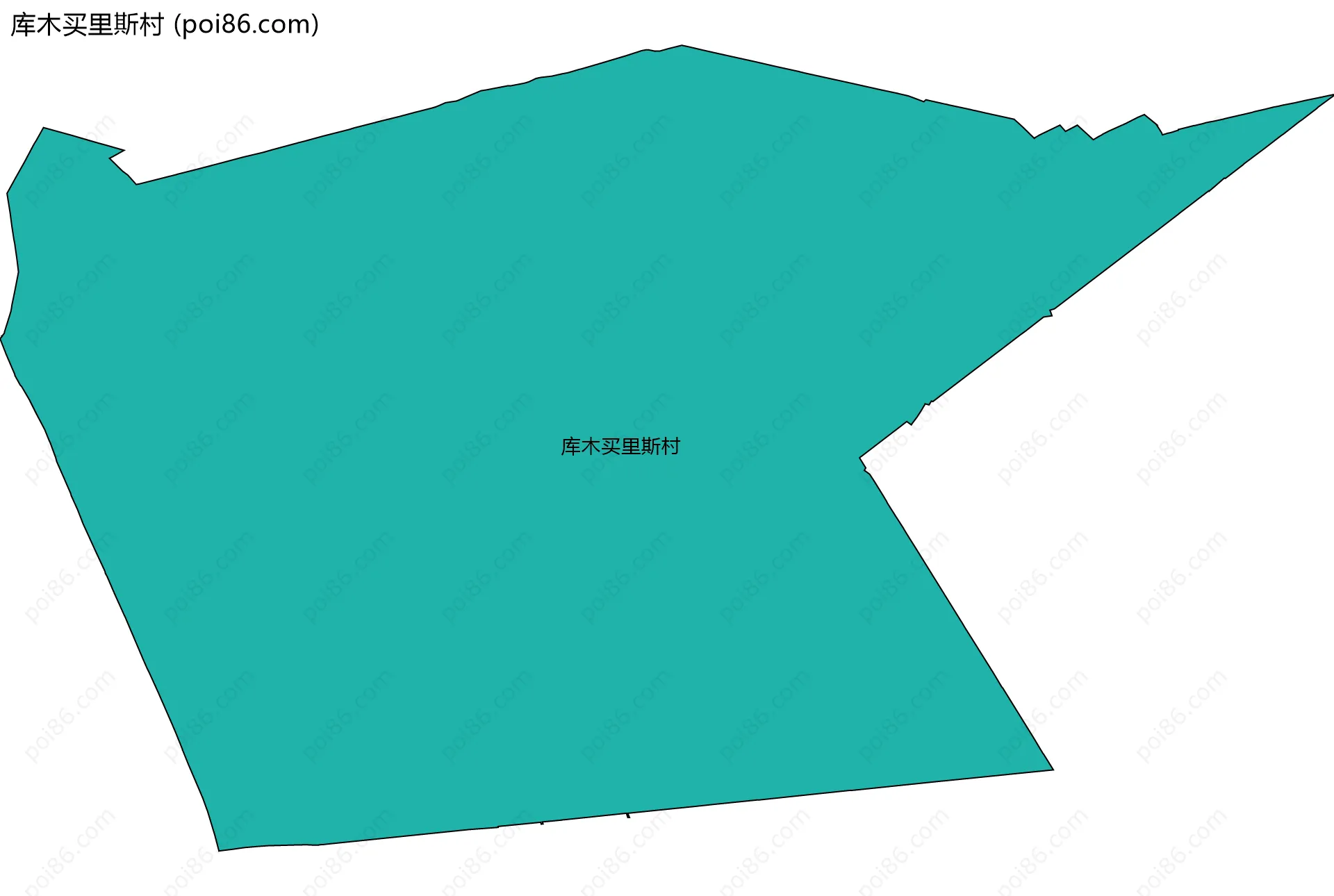 库木买里斯村边界地图