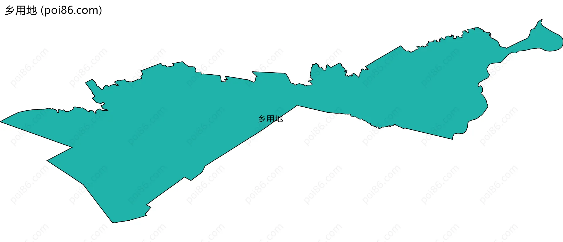 乡用地边界地图