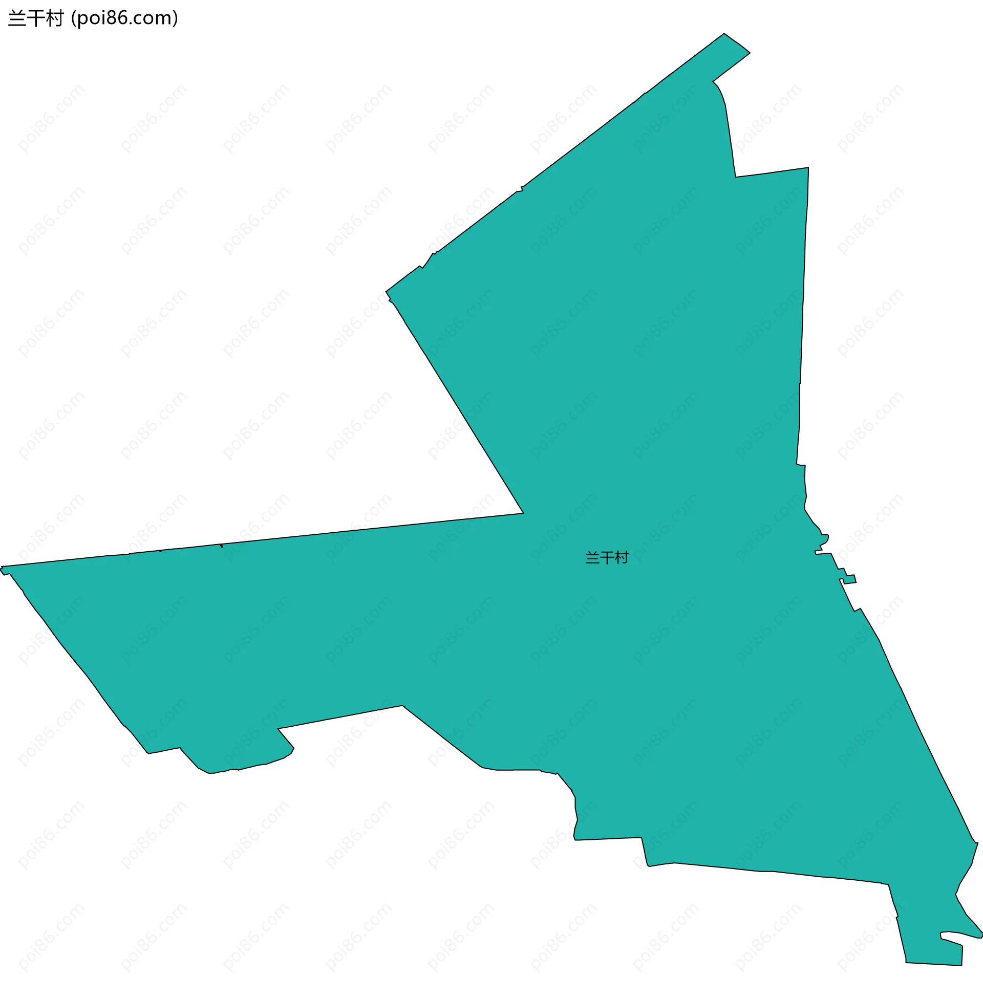 兰干村边界地图