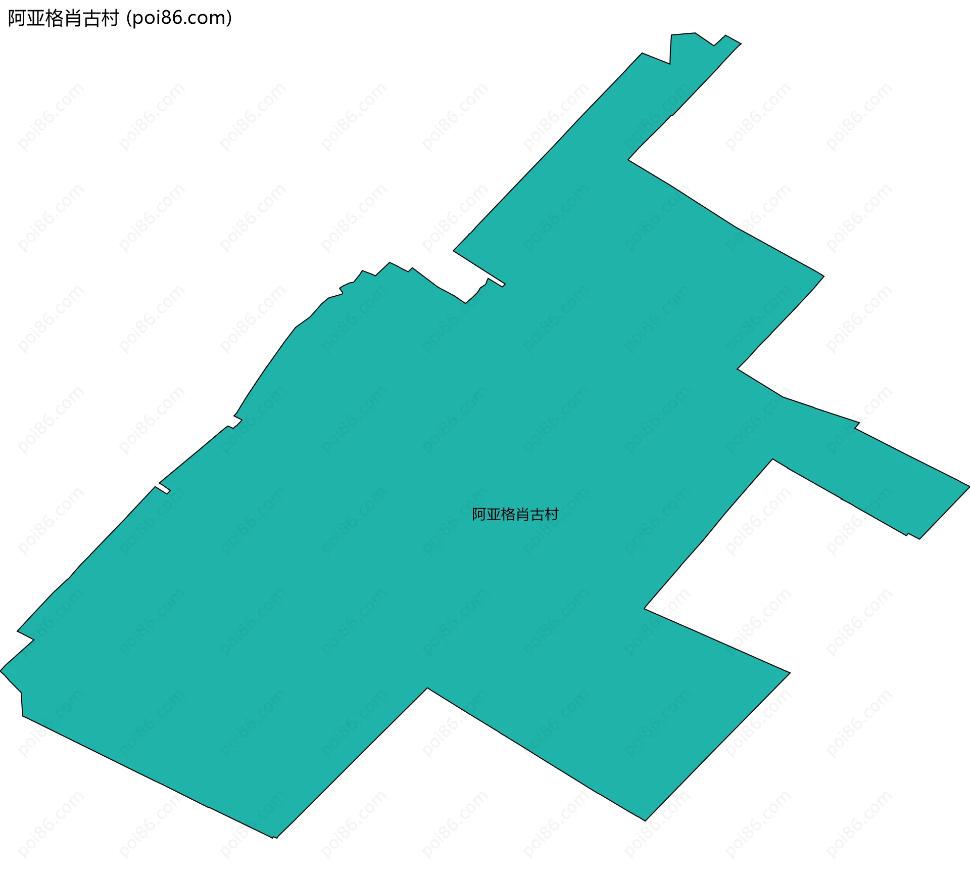 阿亚格肖古村边界地图