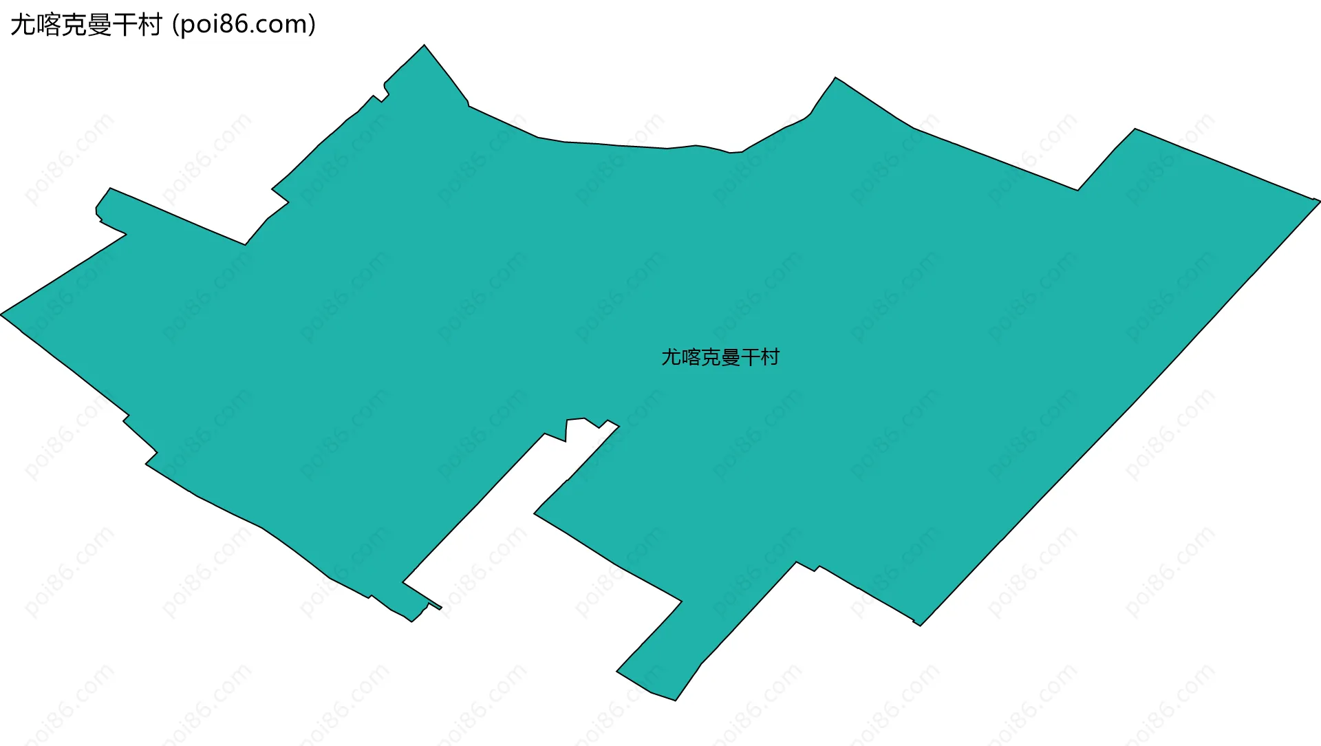 尤喀克曼干村边界地图