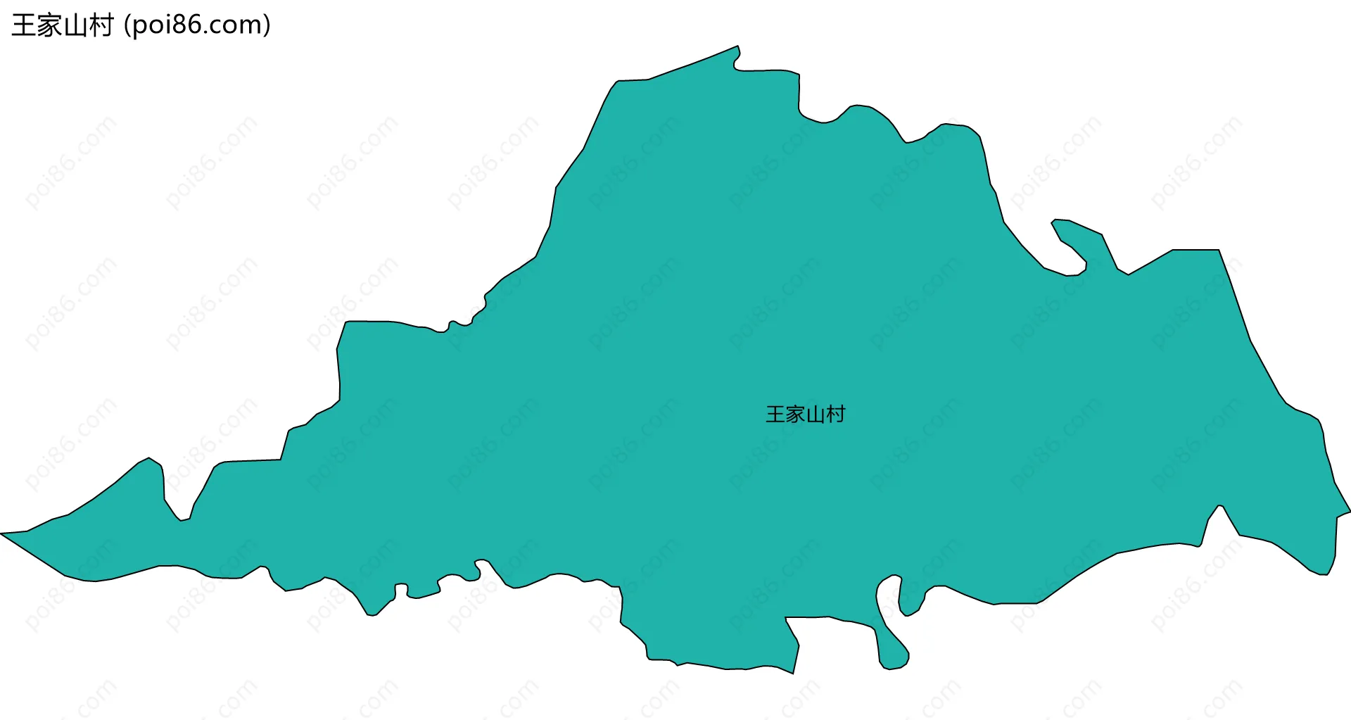 王家山村边界地图