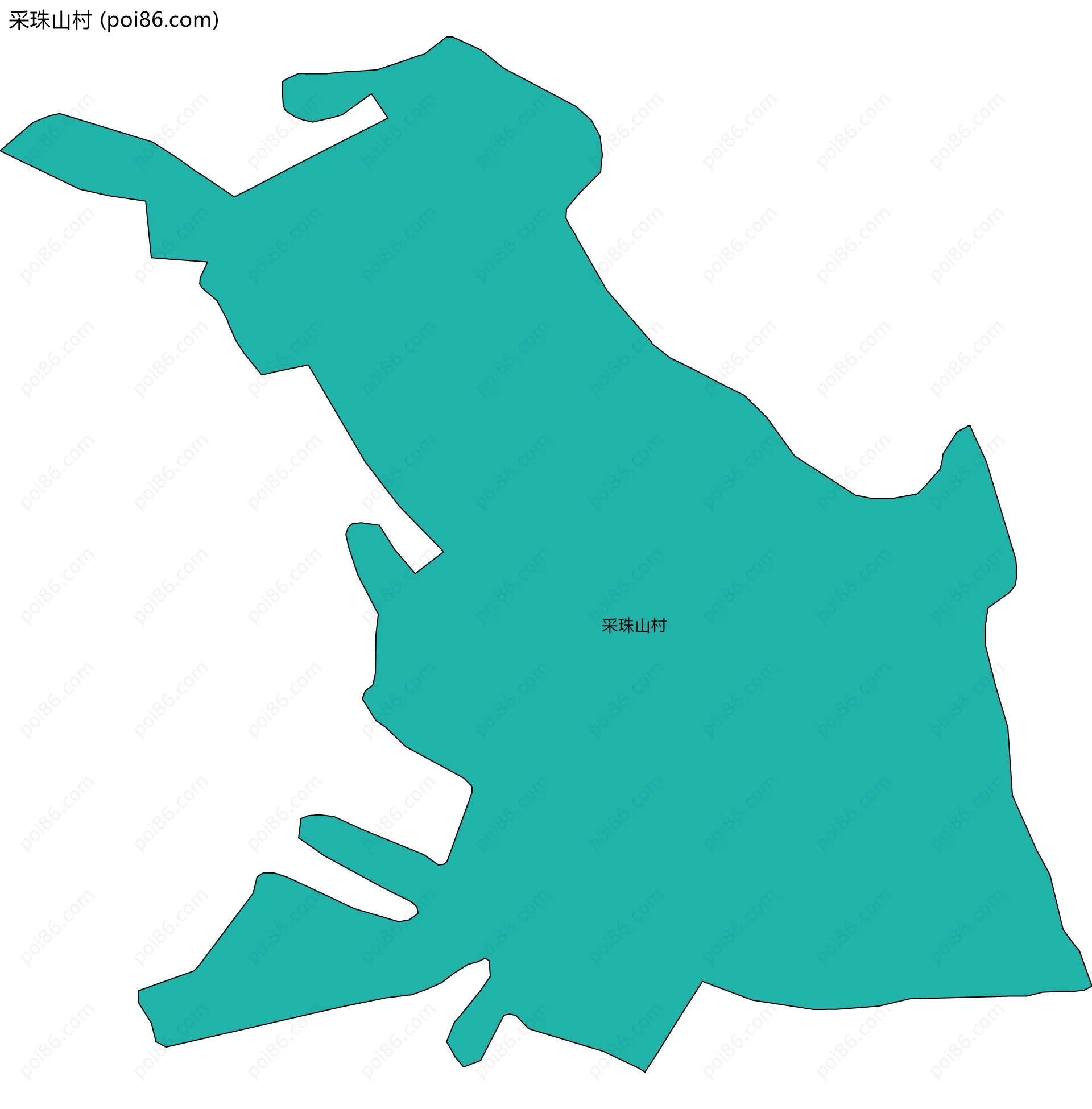 采珠山村边界地图