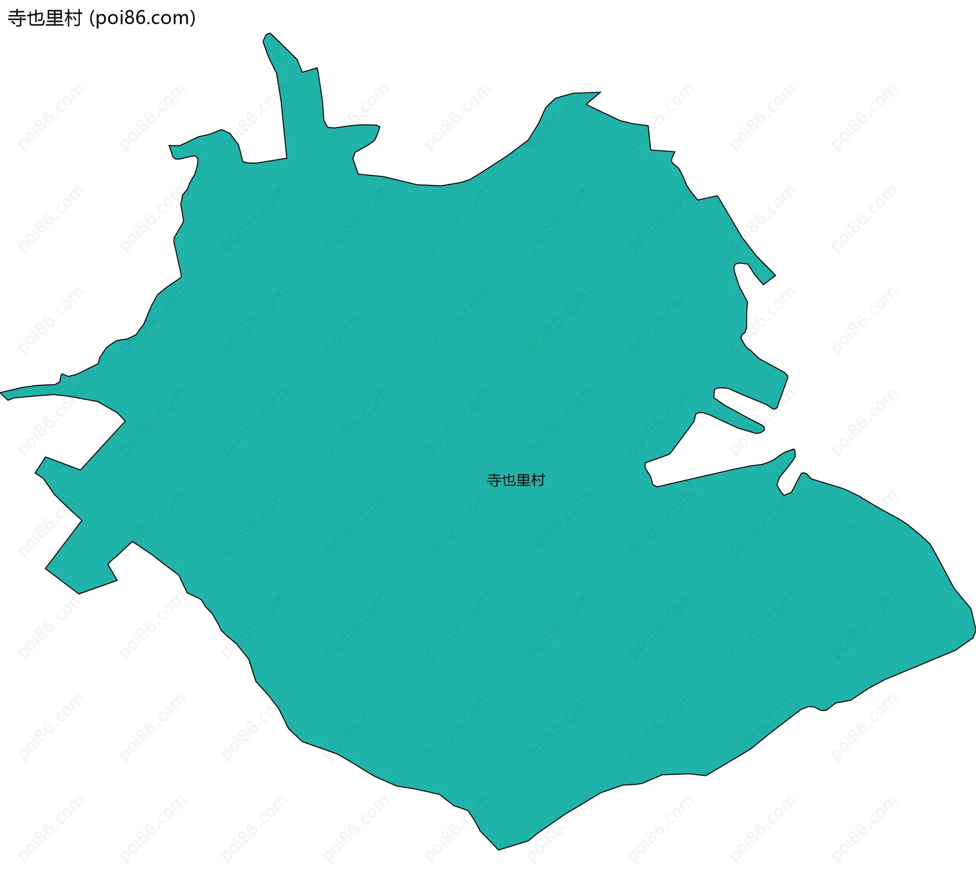 寺也里村边界地图