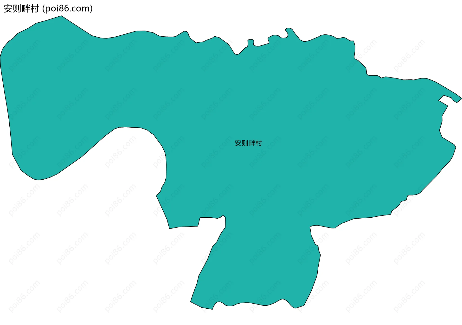 安则畔村边界地图