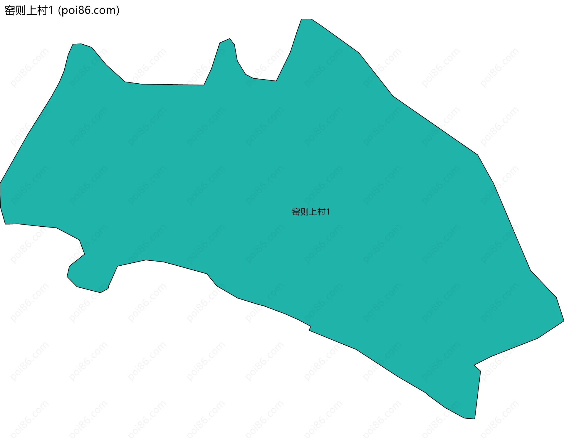 窑则上村1边界地图
