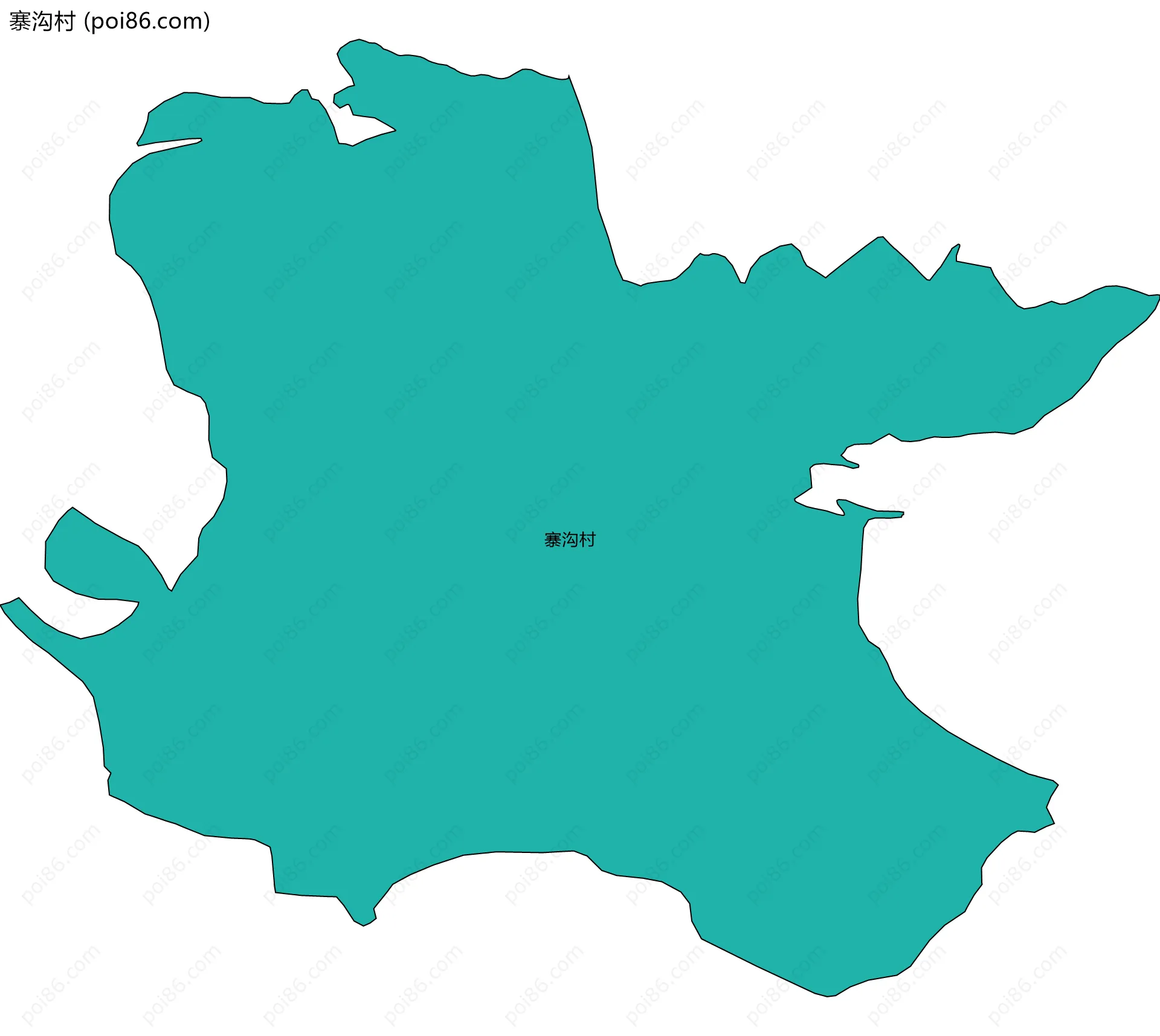 寨沟村边界地图