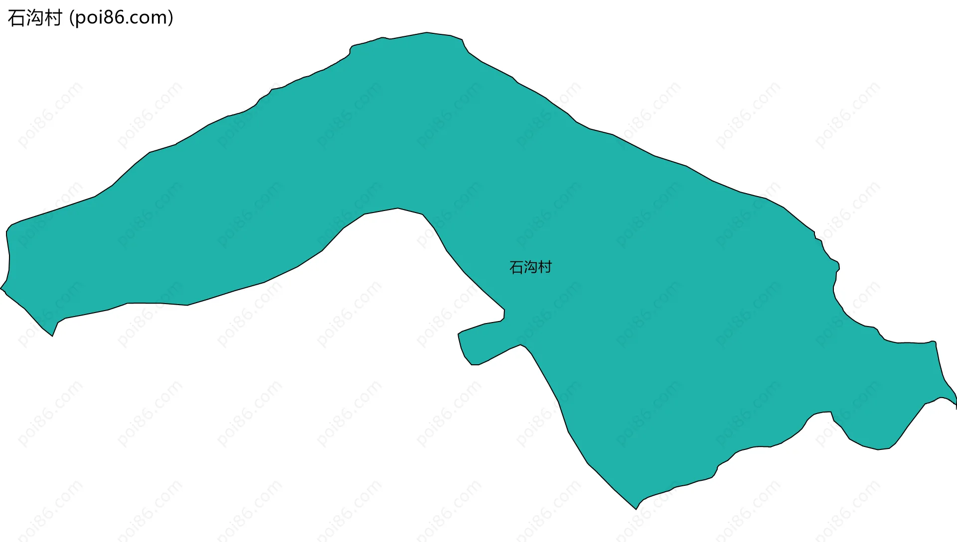 石沟村边界地图