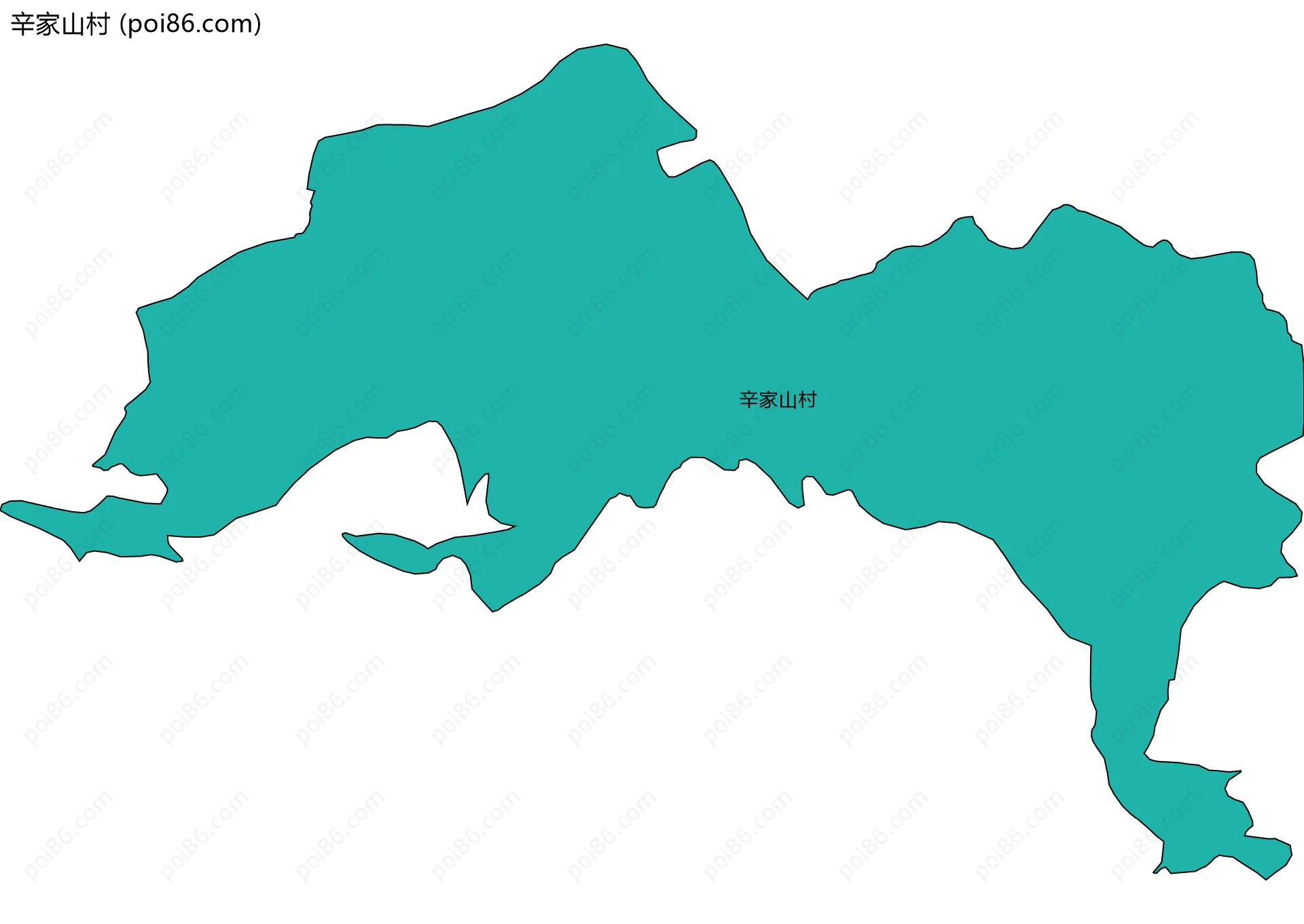 辛家山村边界地图