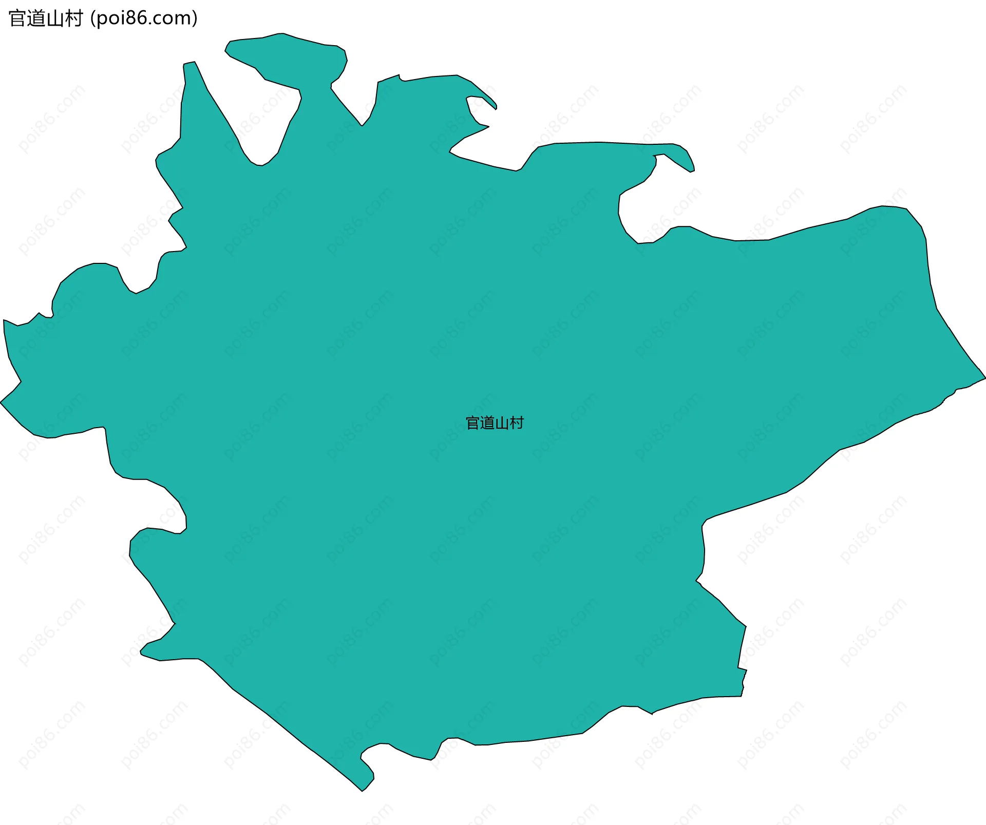 官道山村边界地图