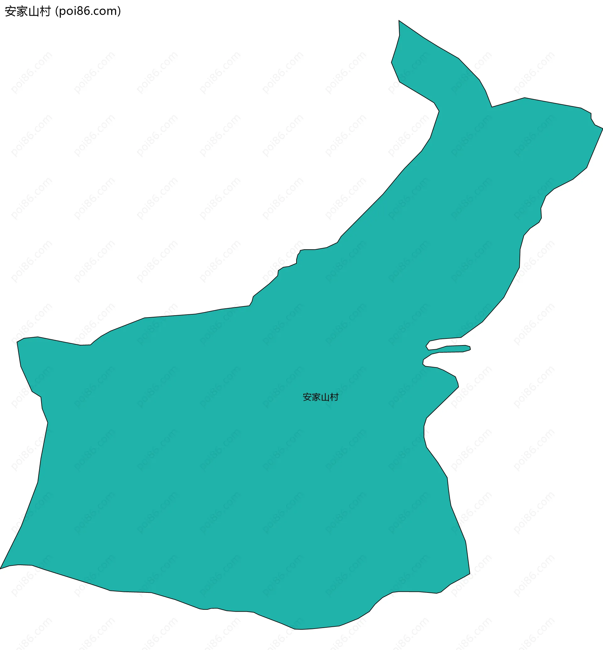 安家山村边界地图