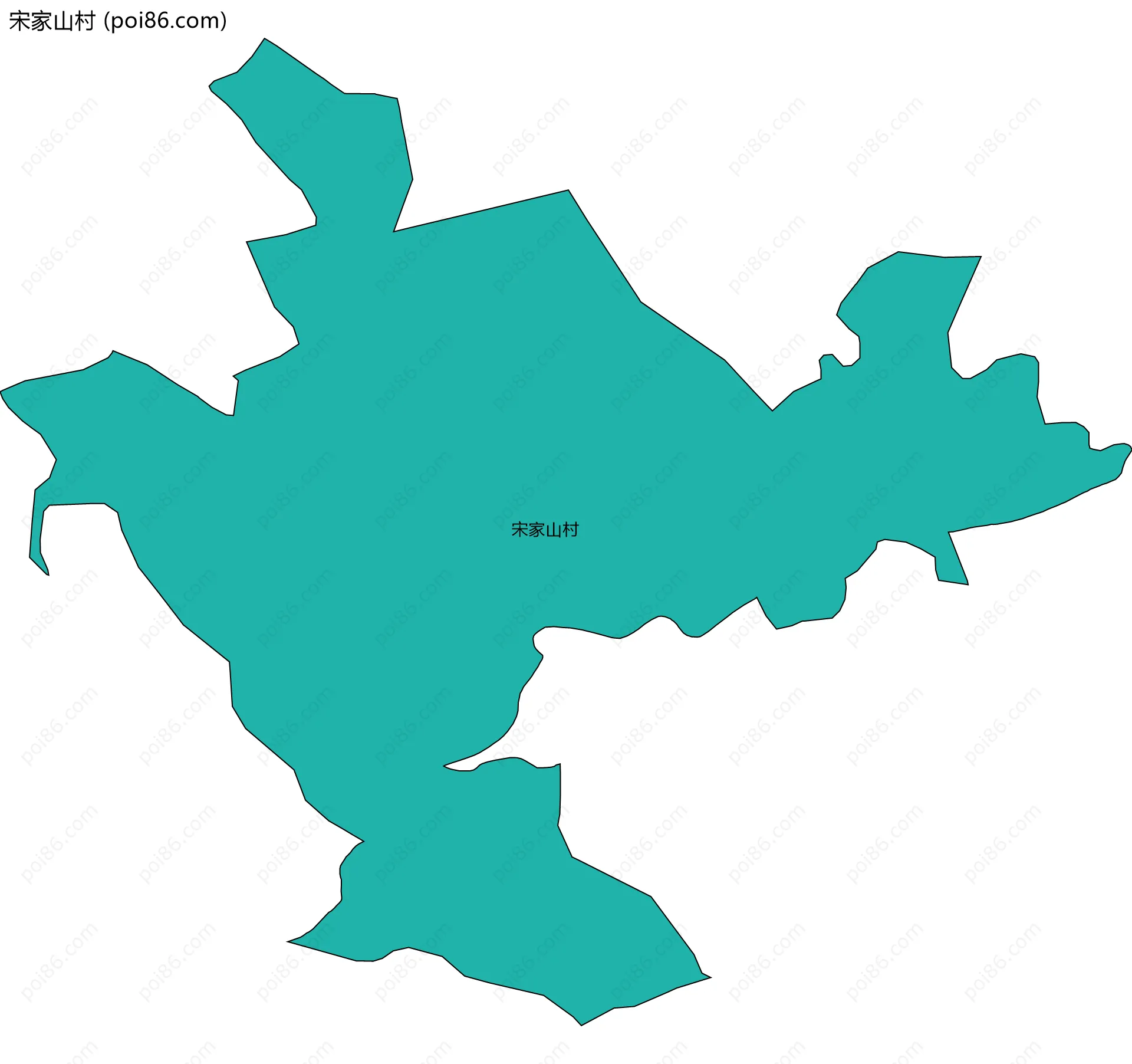 宋家山村边界地图