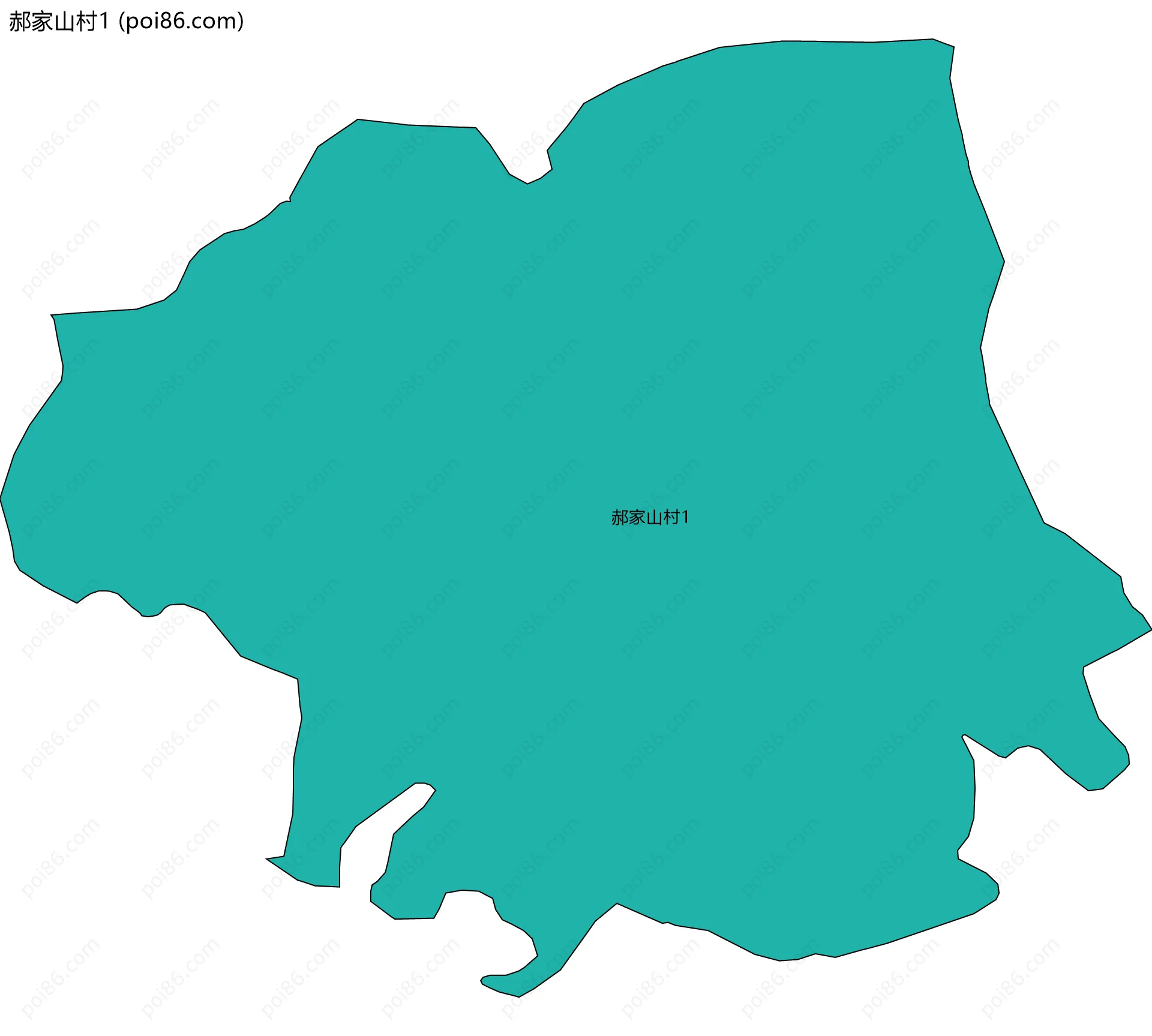 郝家山村1边界地图