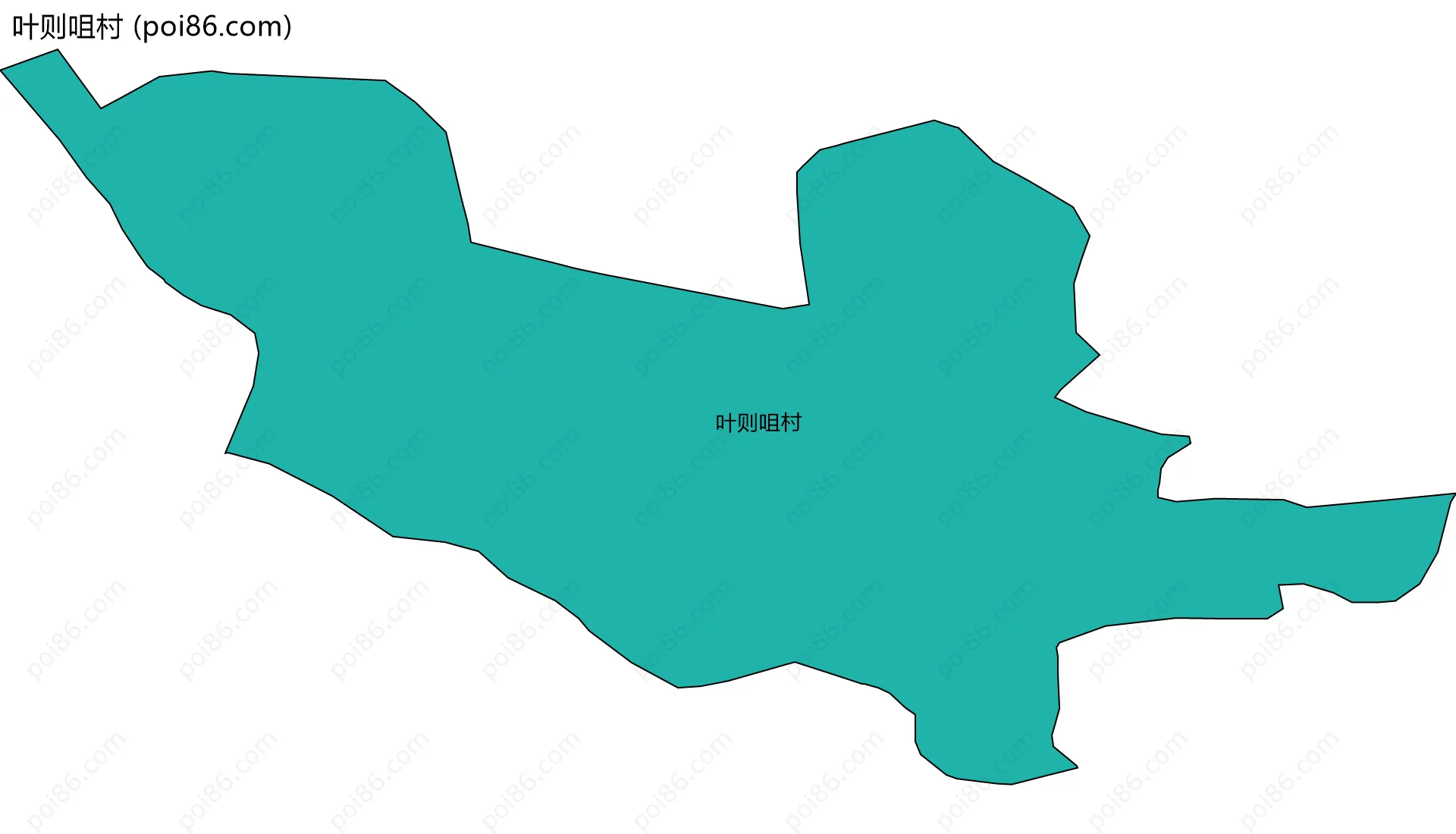 叶则咀村边界地图