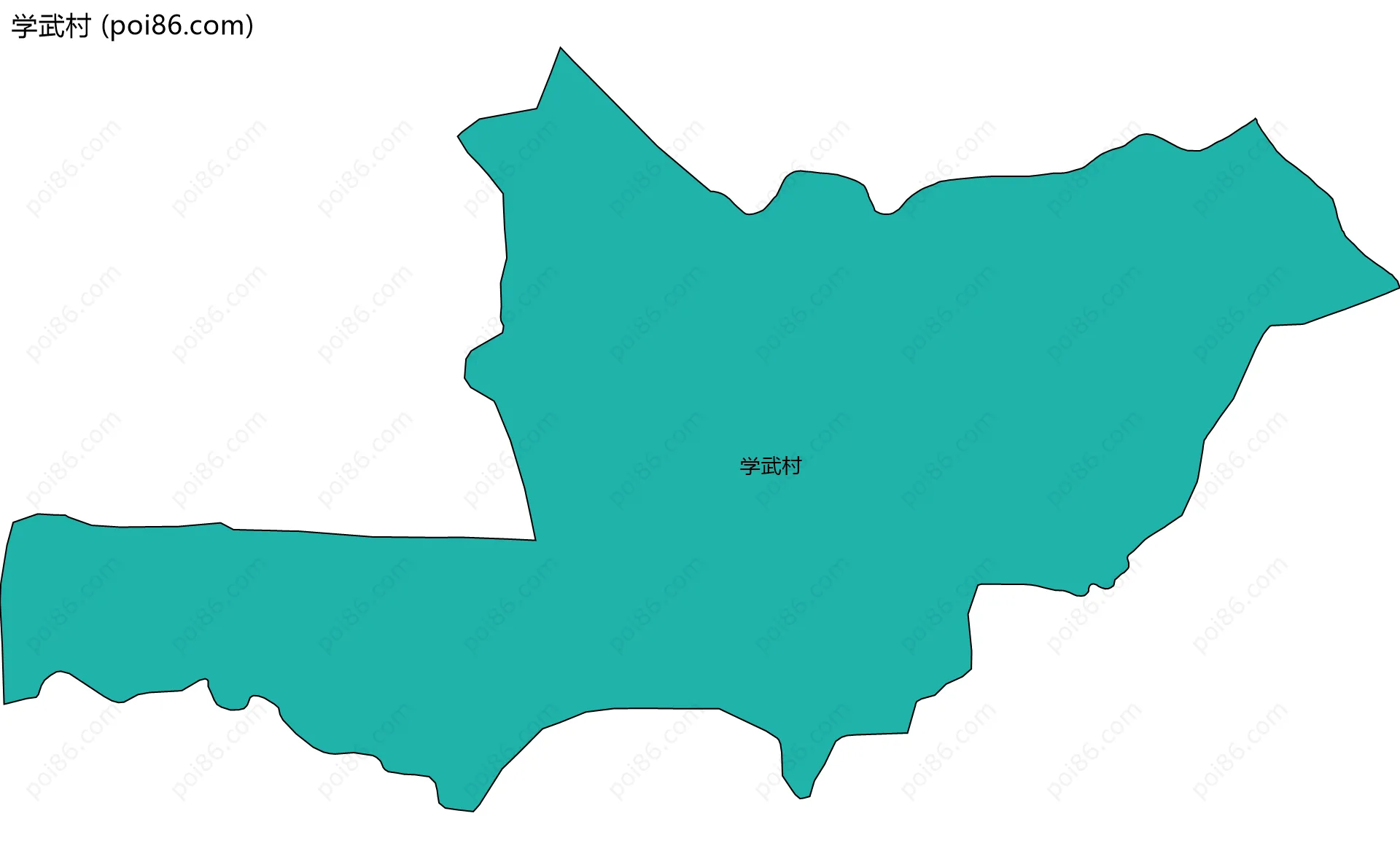 学武村边界地图