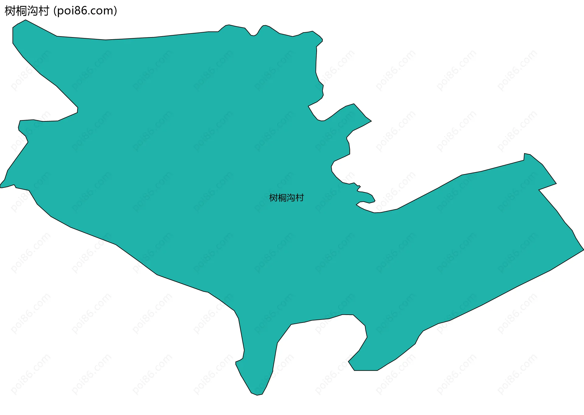 树桐沟村边界地图