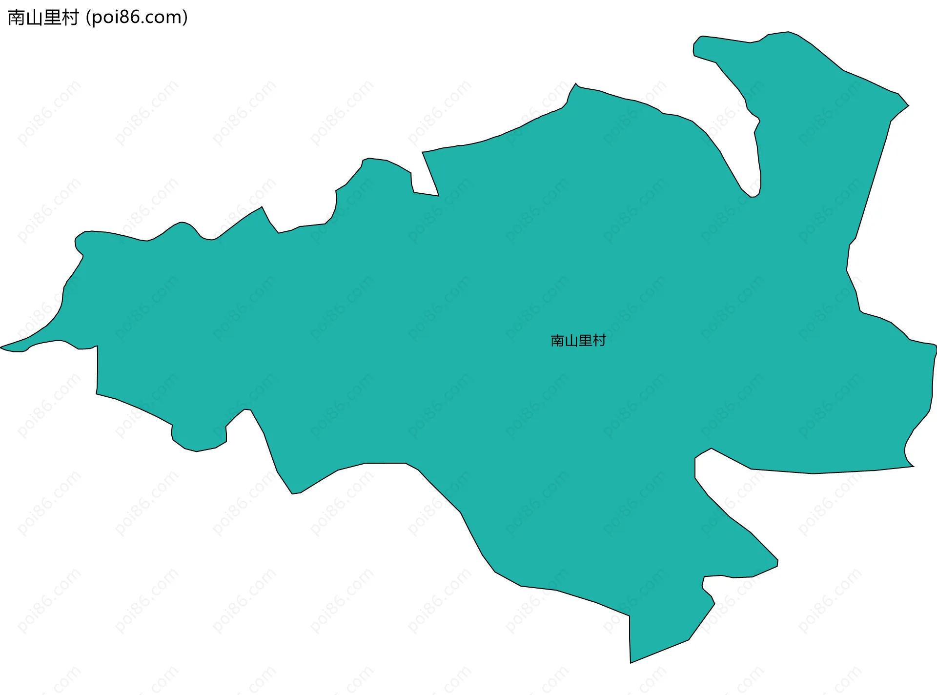南山里村边界地图