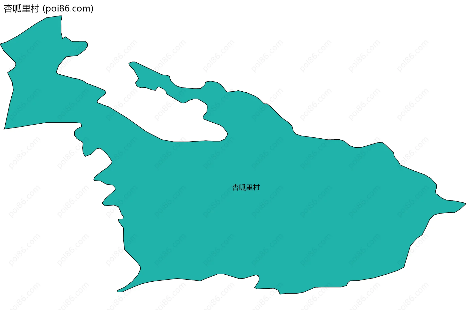 杏呱里村边界地图