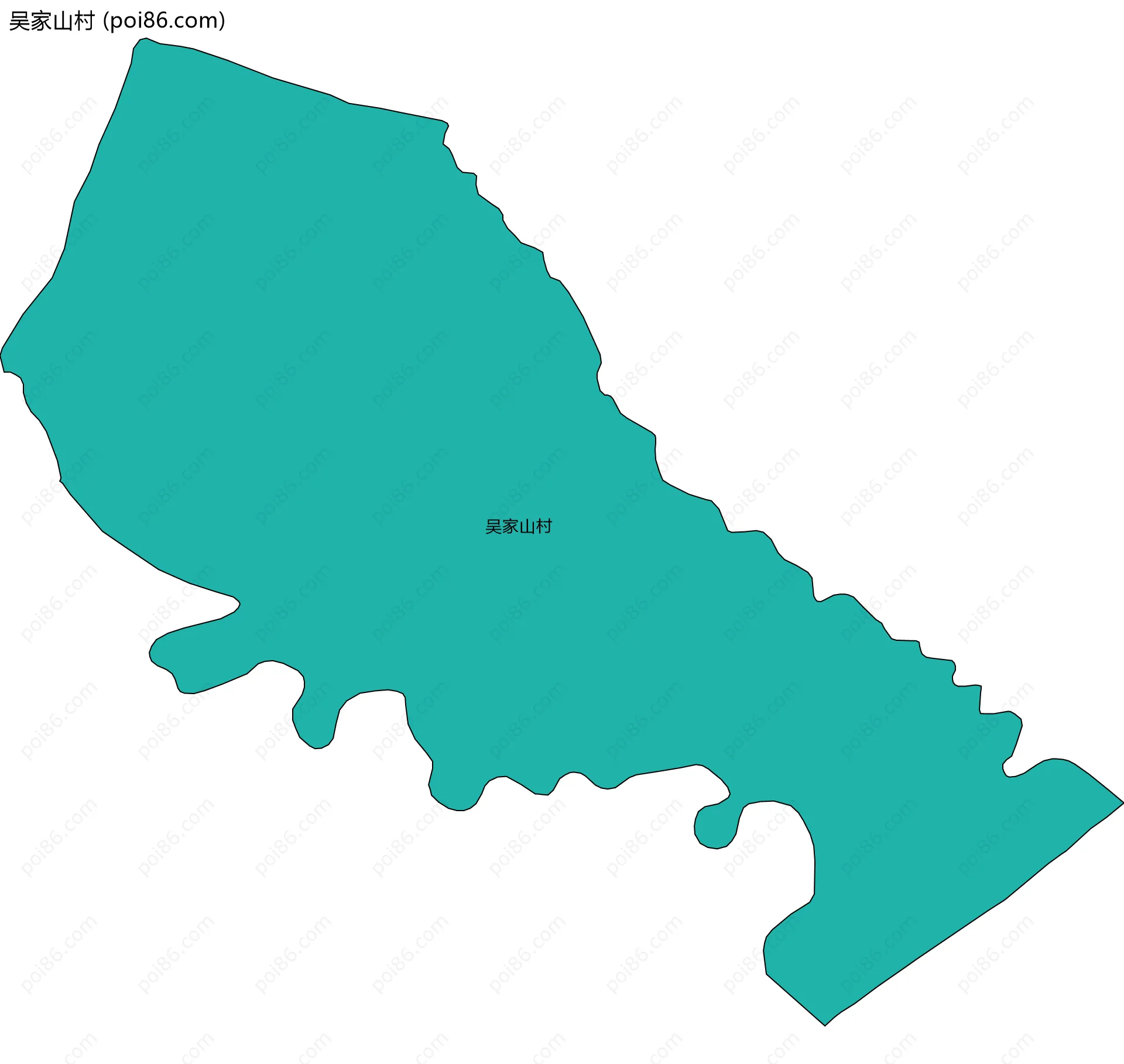 吴家山村边界地图