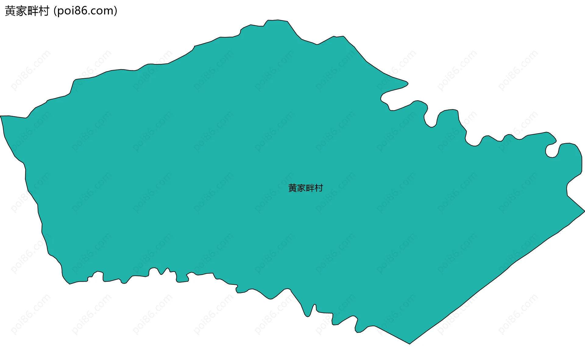 黄家畔村边界地图