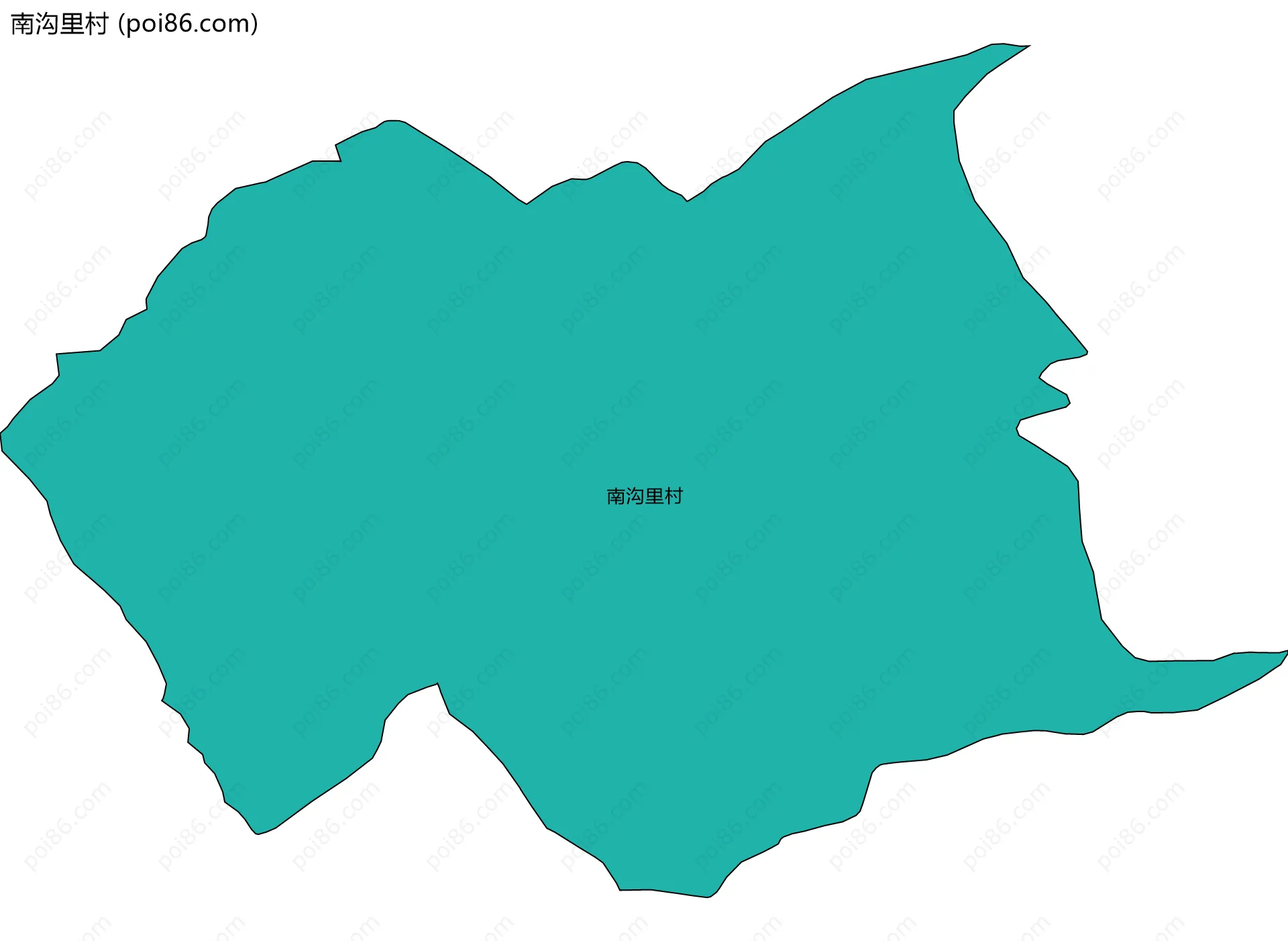 南沟里村边界地图