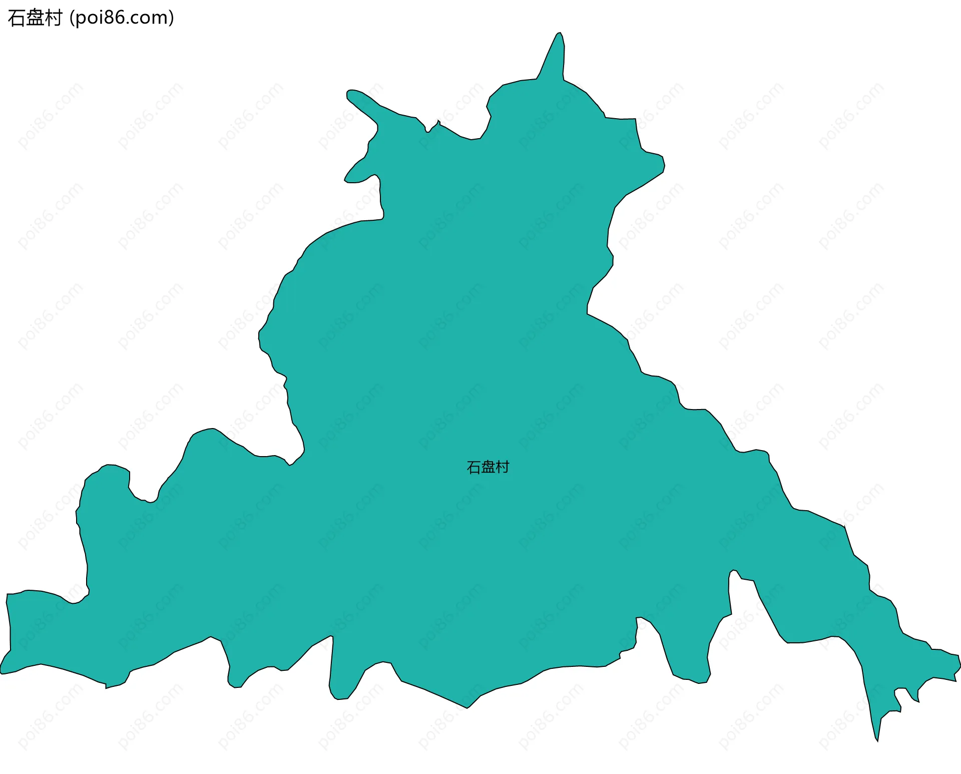 石盘村边界地图