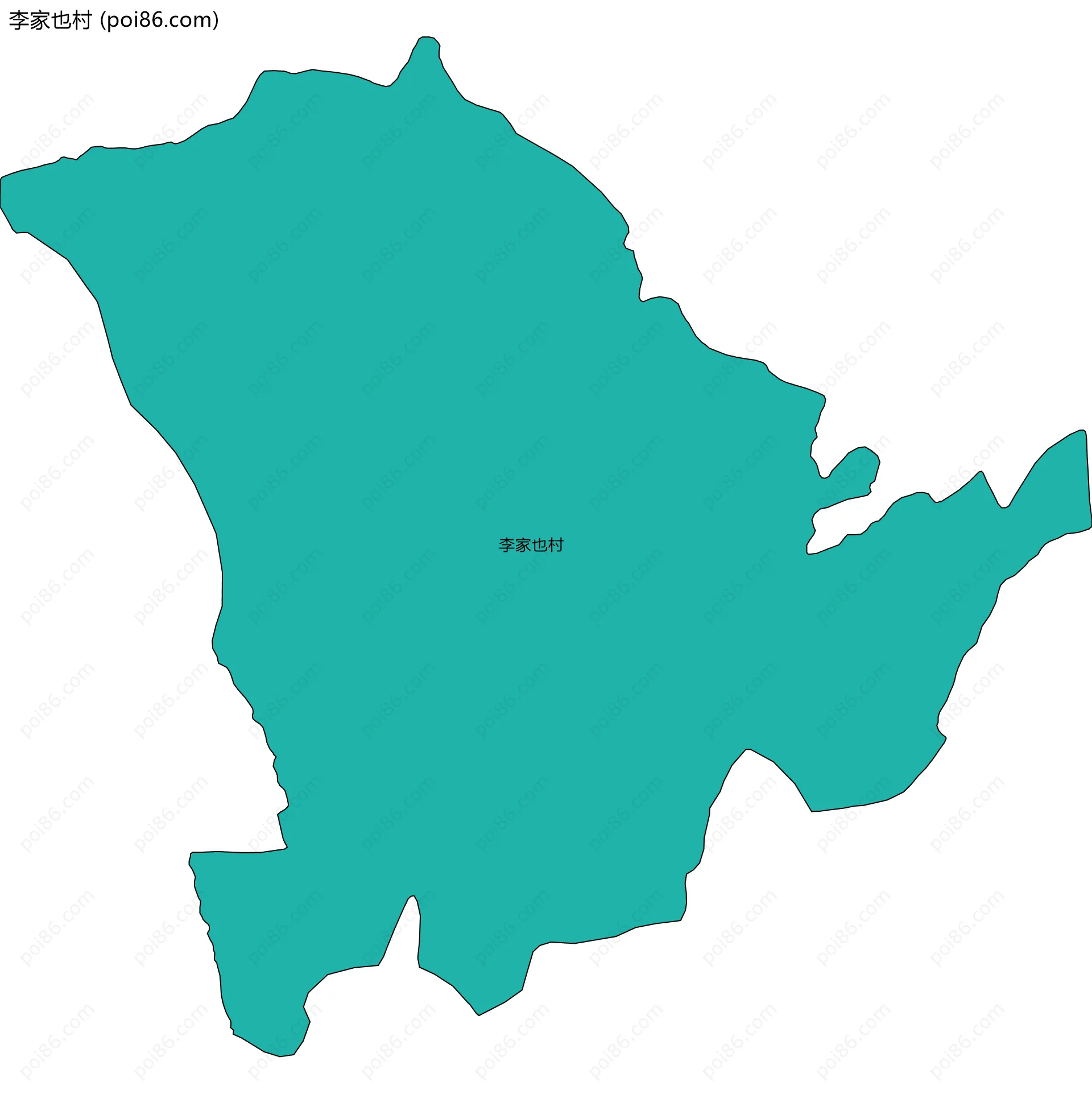 李家也村边界地图
