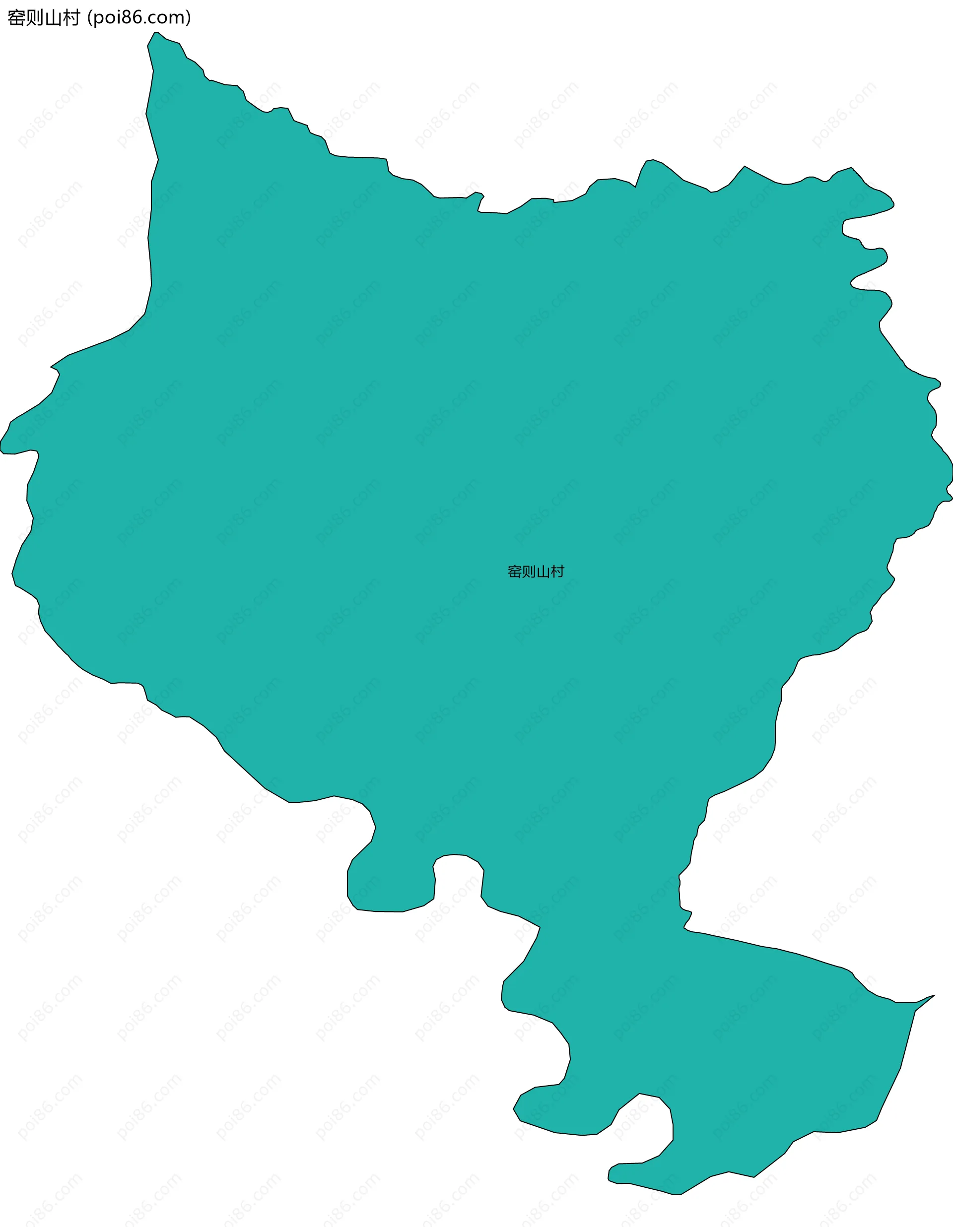 窑则山村边界地图