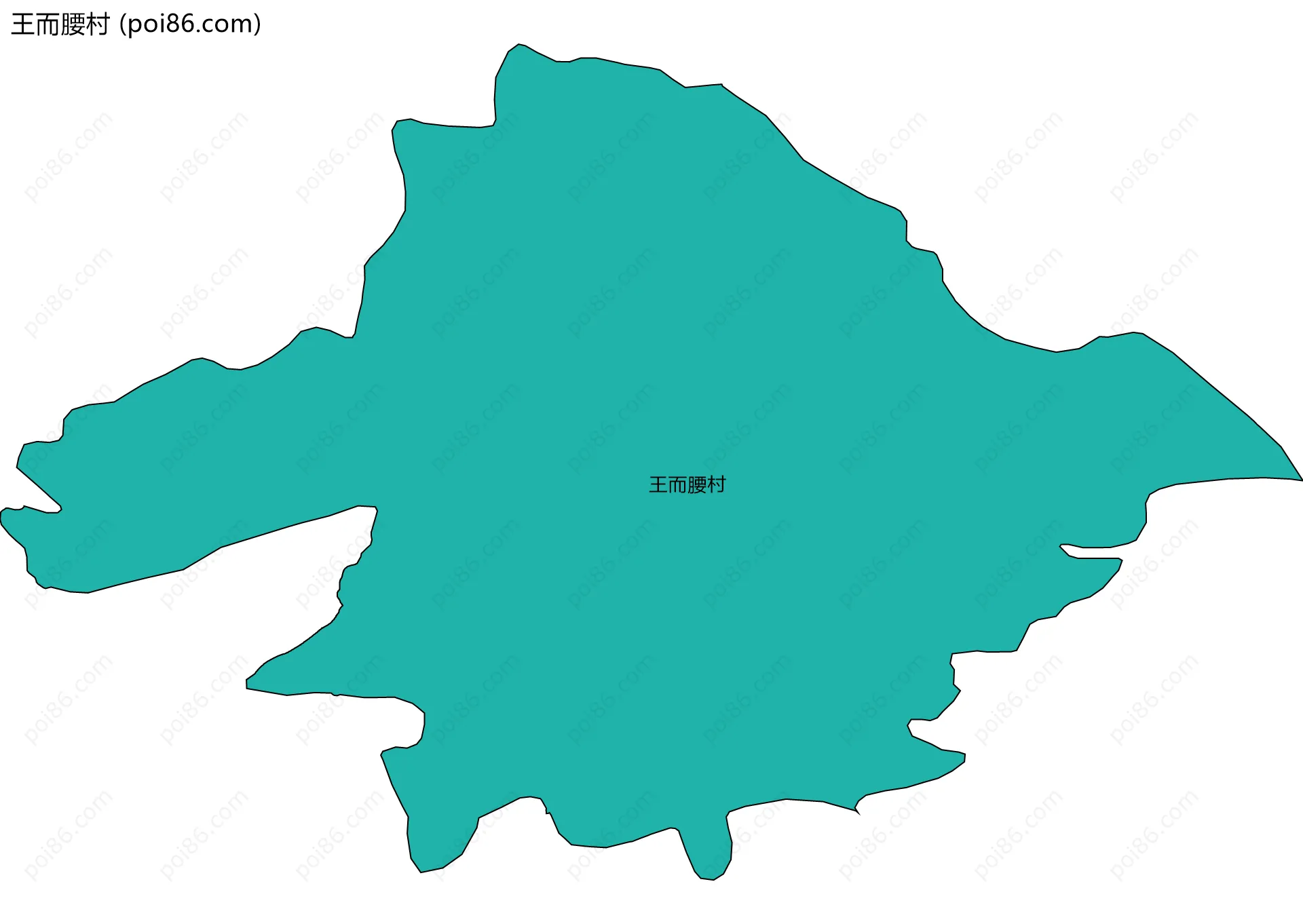 王而腰村边界地图