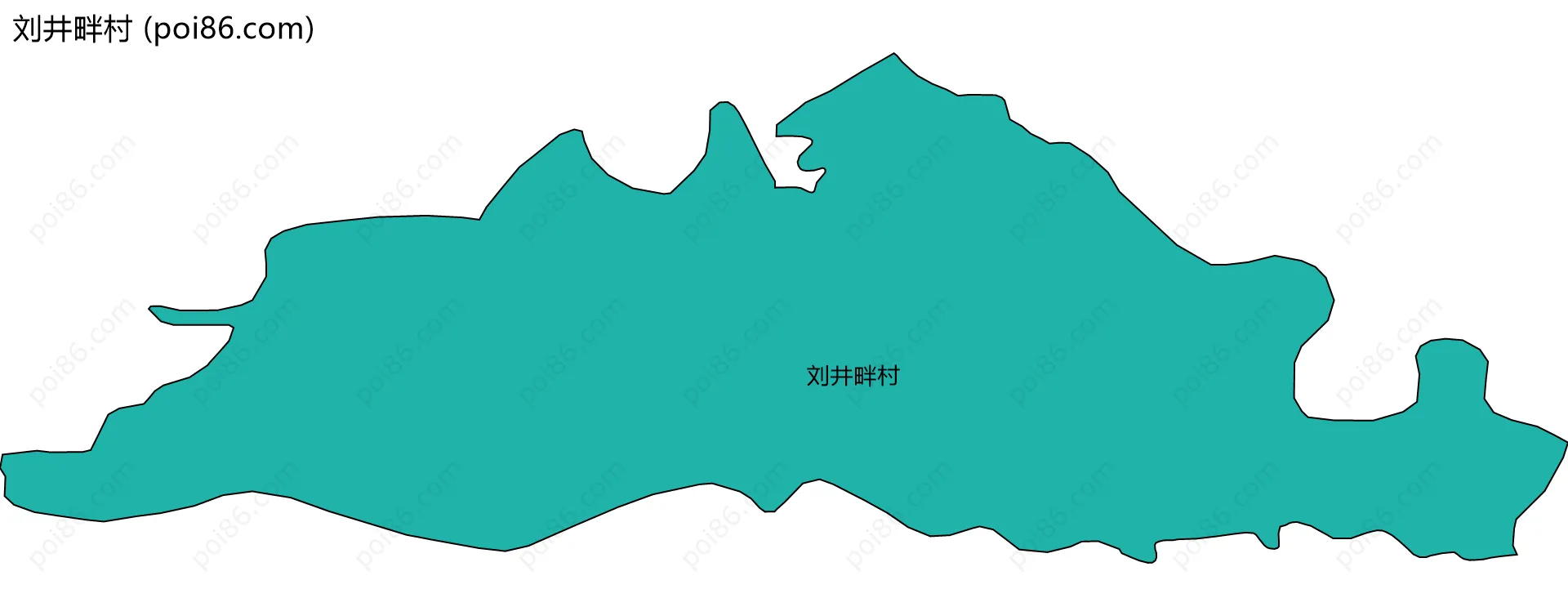 刘井畔村边界地图