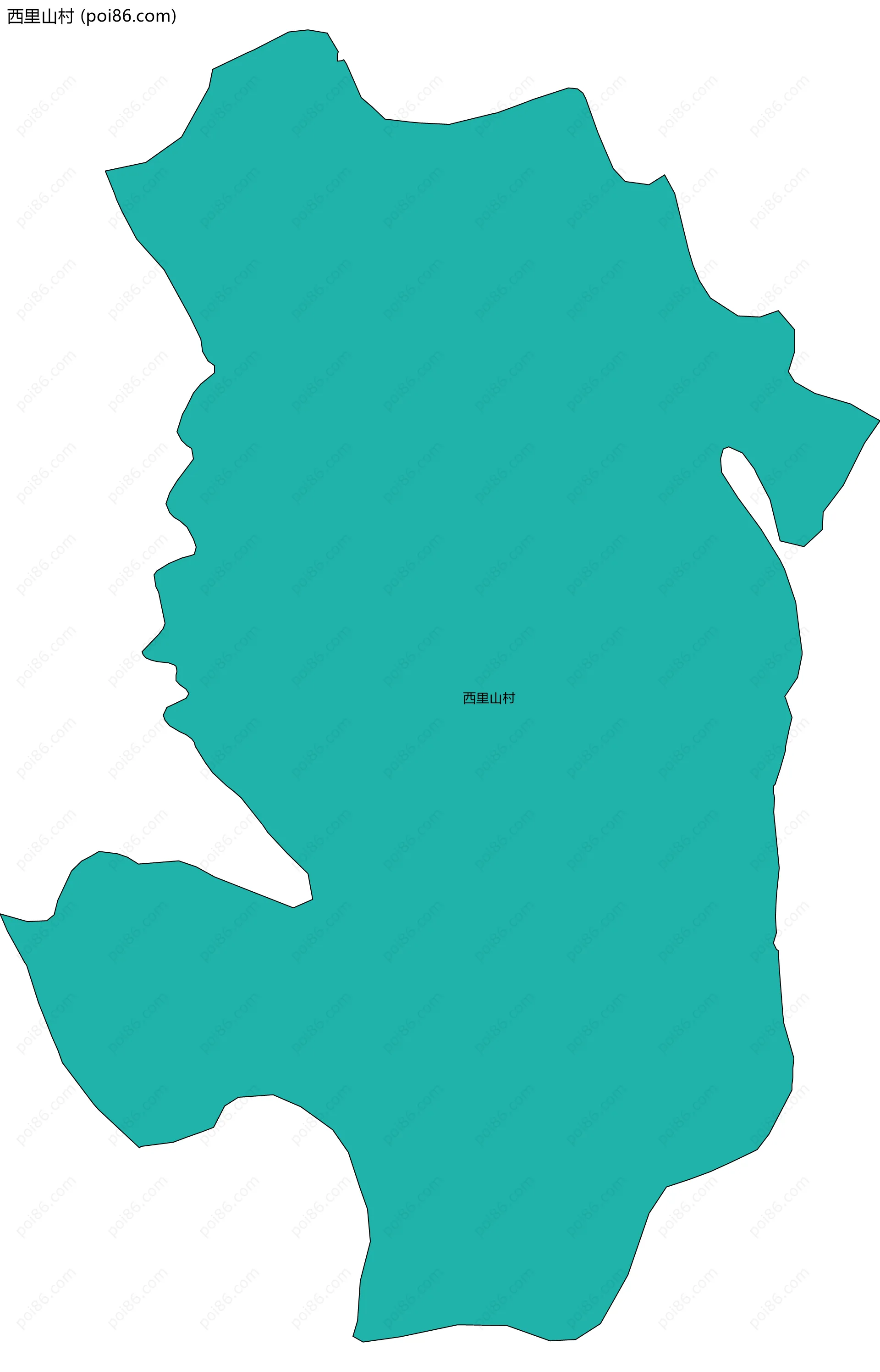 西里山村边界地图