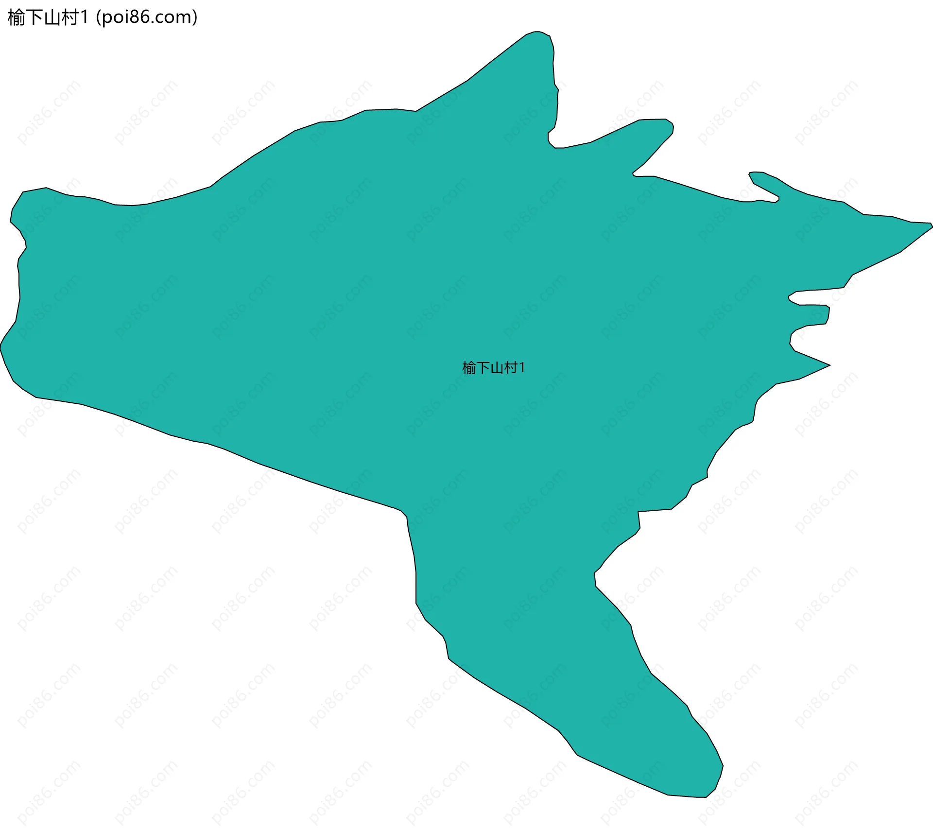 榆下山村1边界地图