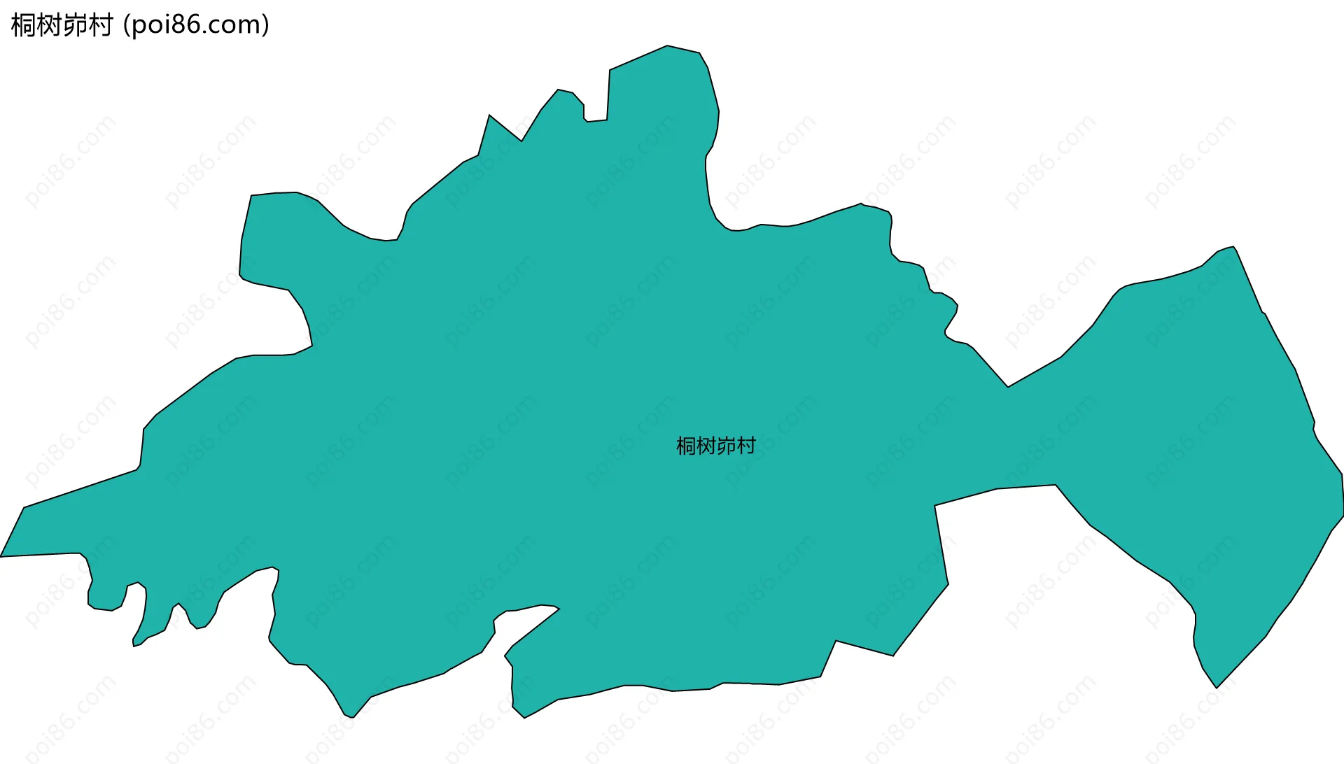 桐树峁村边界地图