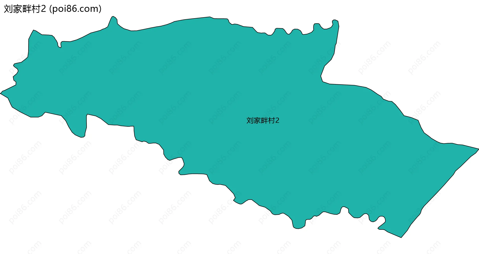 刘家畔村2边界地图