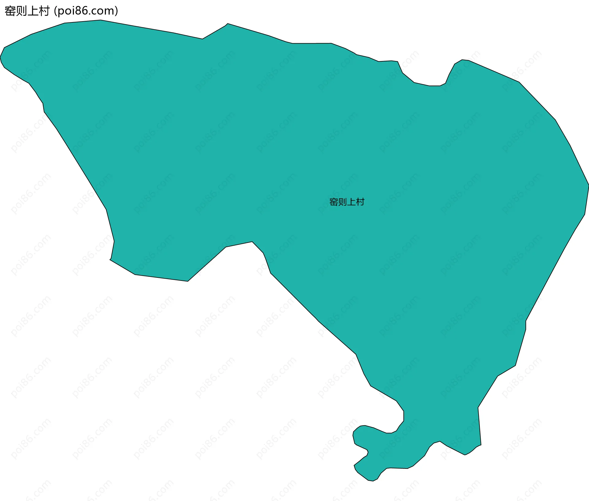 窑则上村边界地图