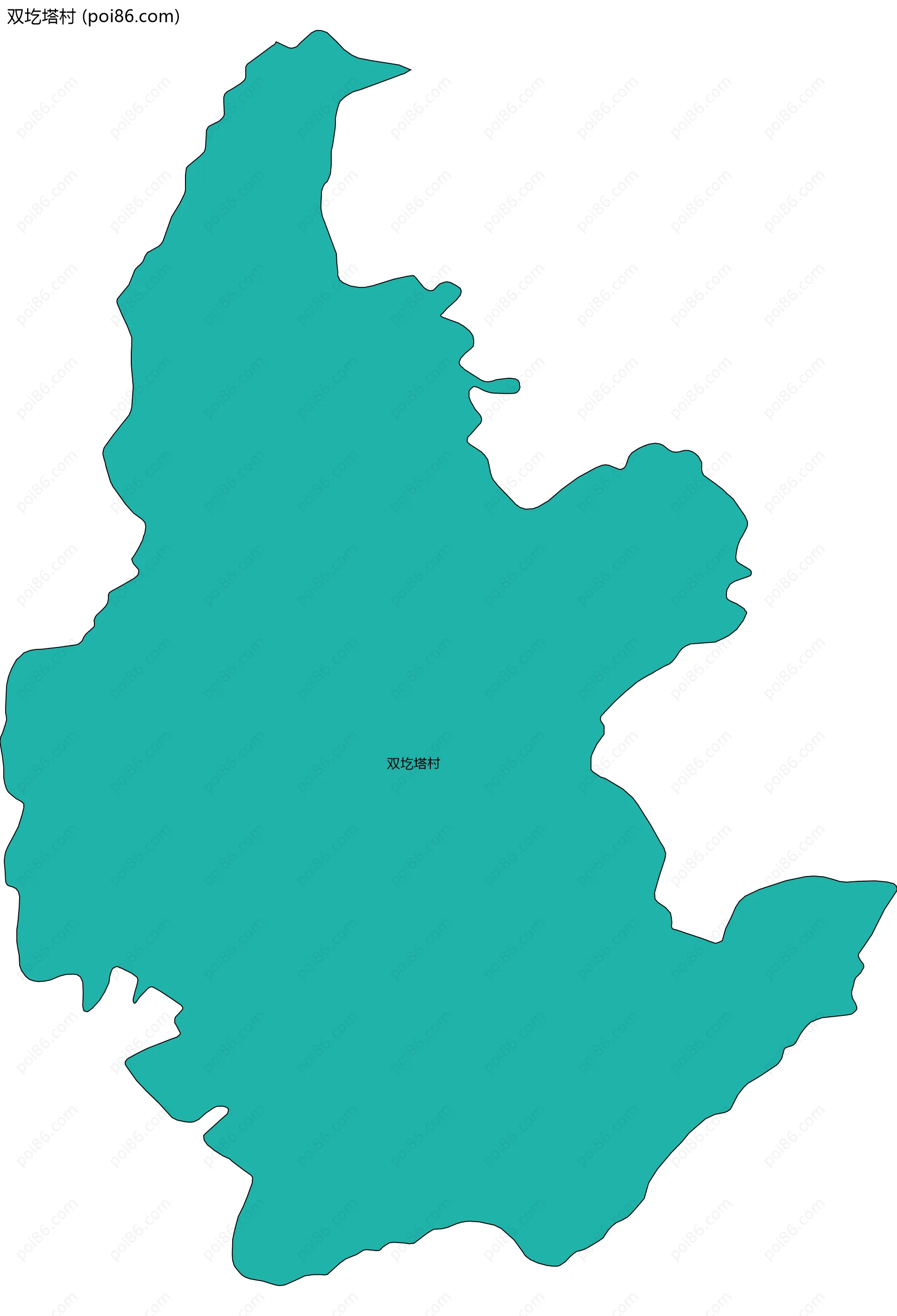 双圪塔村边界地图