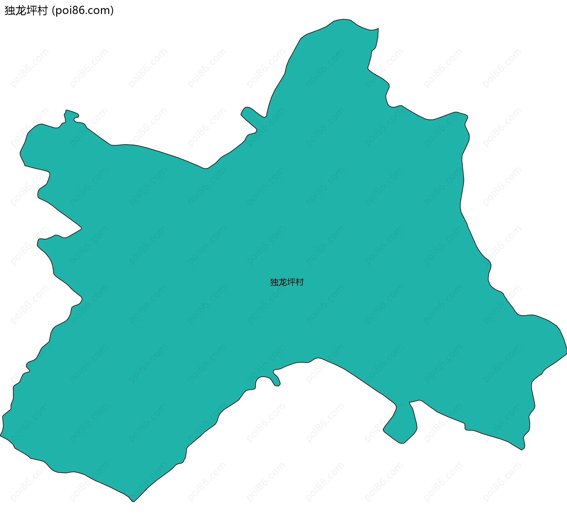 独龙坪村边界地图