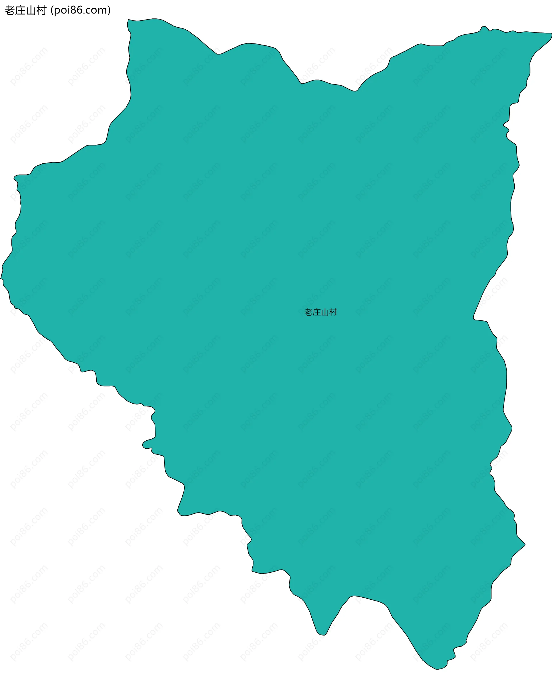 老庄山村边界地图