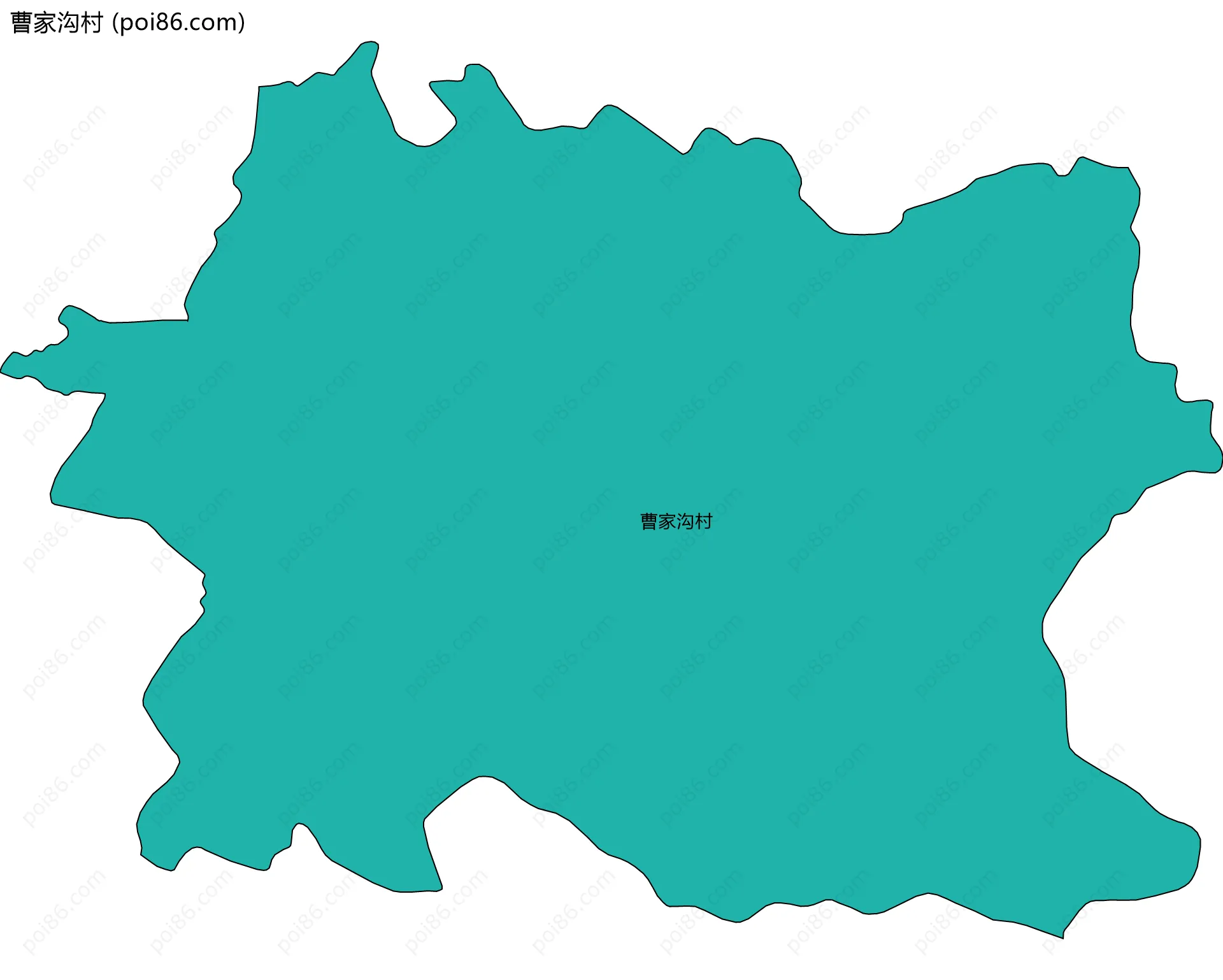 曹家沟村边界地图