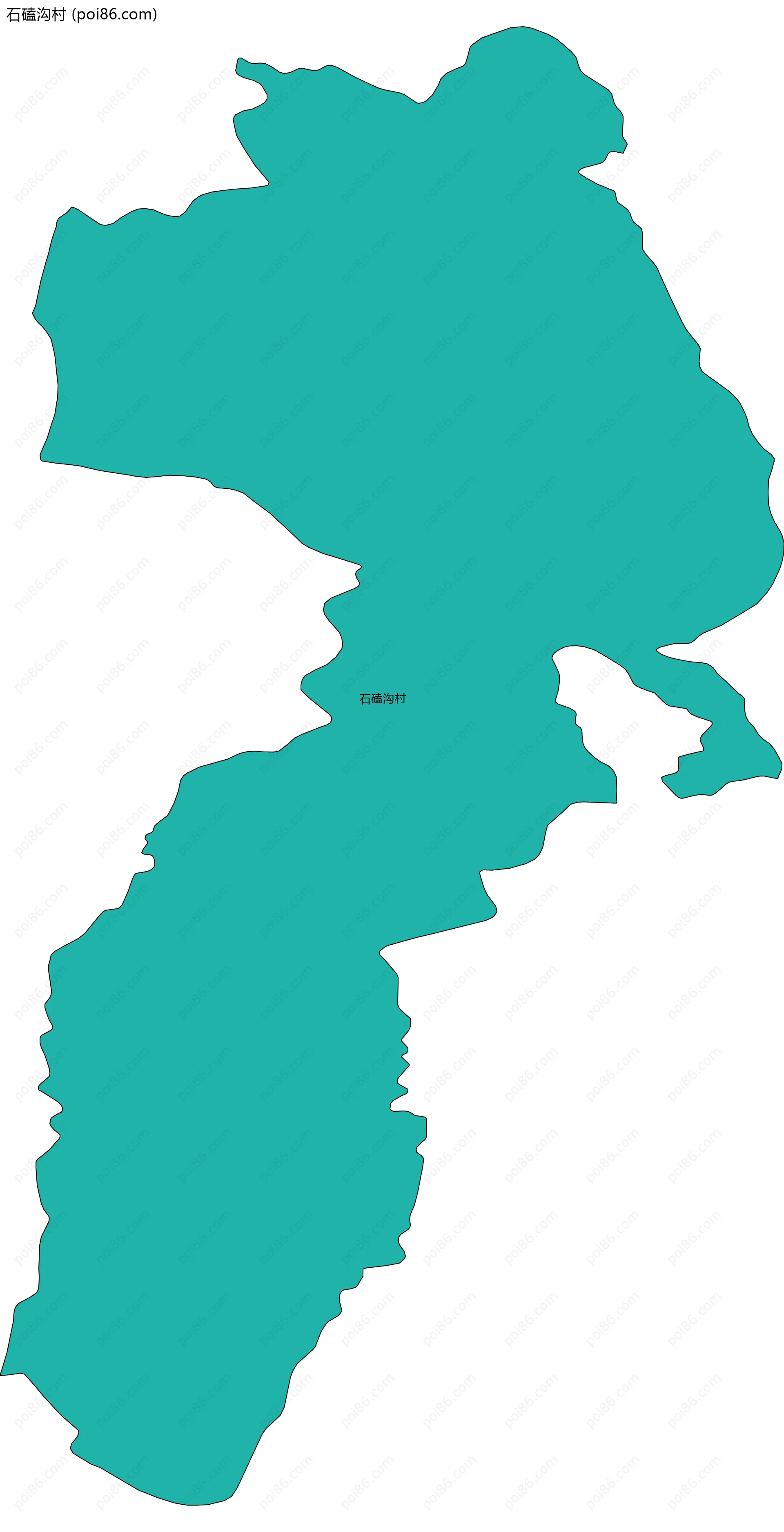 石磕沟村边界地图