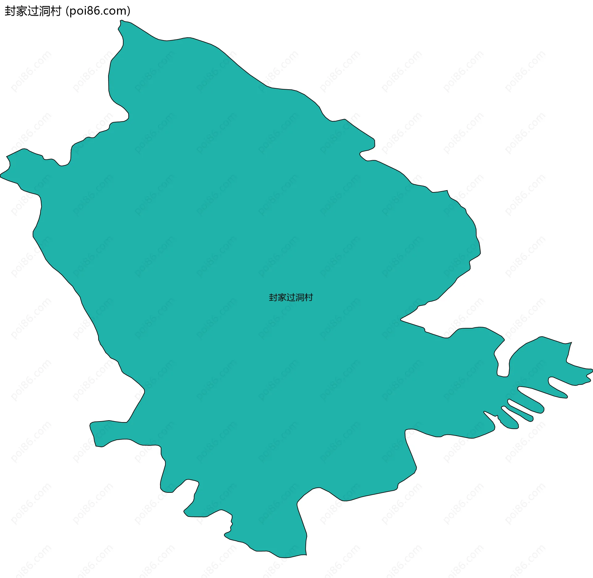 封家过洞村边界地图